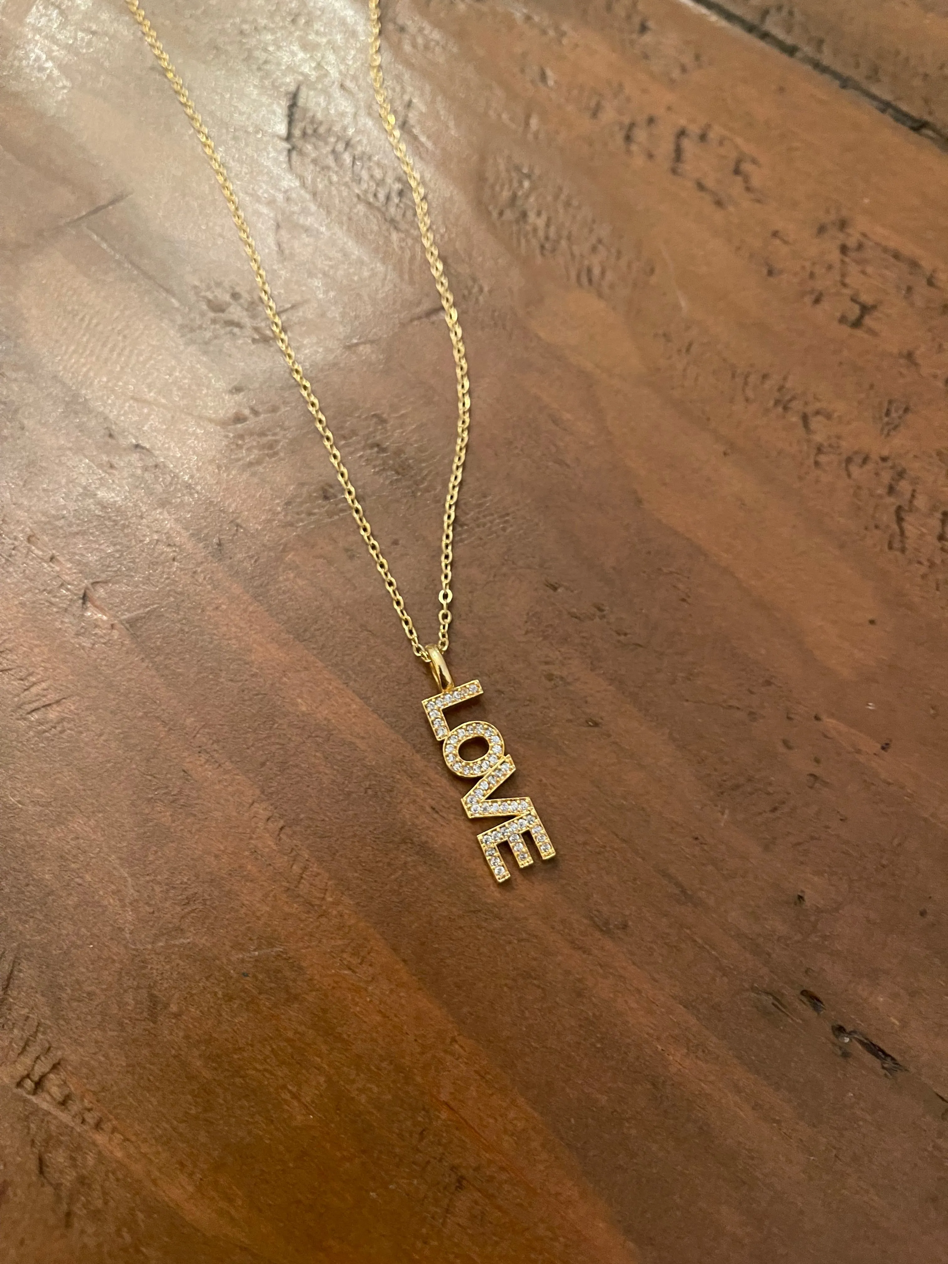 cz love pendant necklace sold by bubs & sass