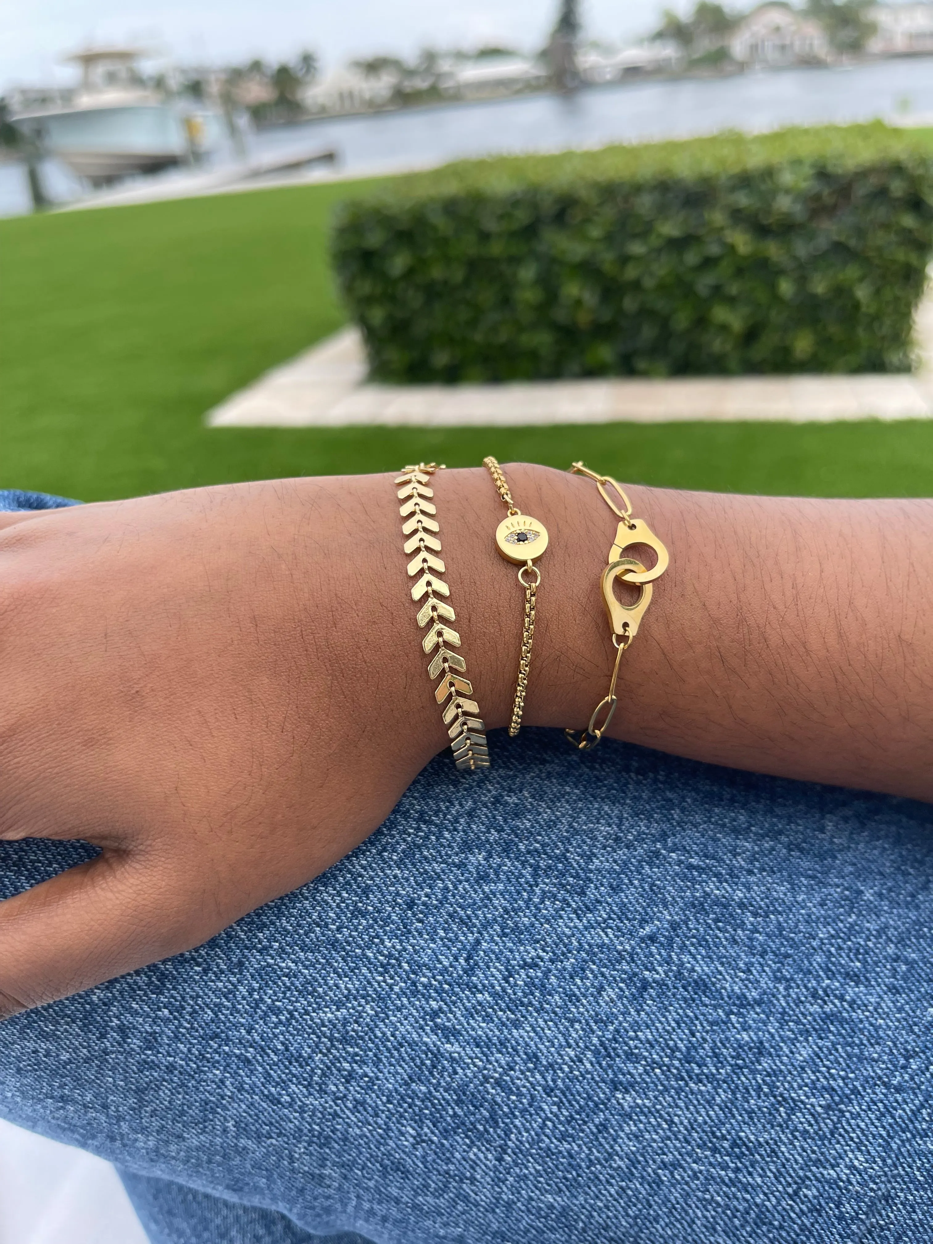 cz evil eye bracelet sold by bubs & sass product image thumbnail 3