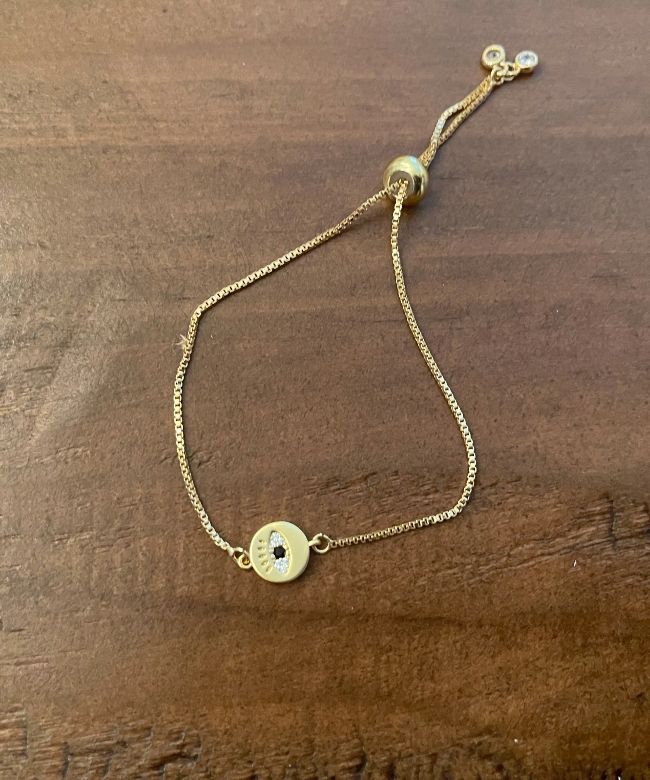 cz evil eye bracelet sold by bubs & sass