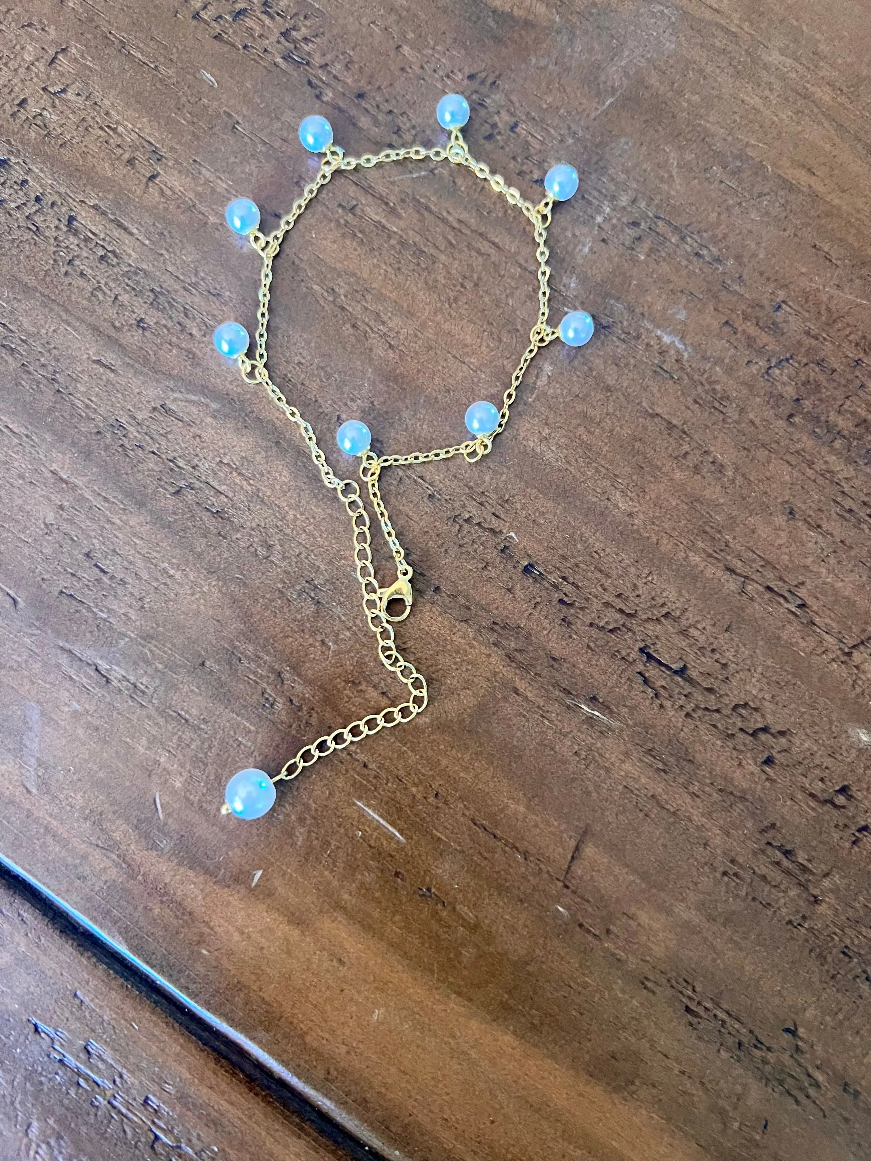 waterproof butterfly and pearl anklets sold by bubs & sass product image thumbnail 2