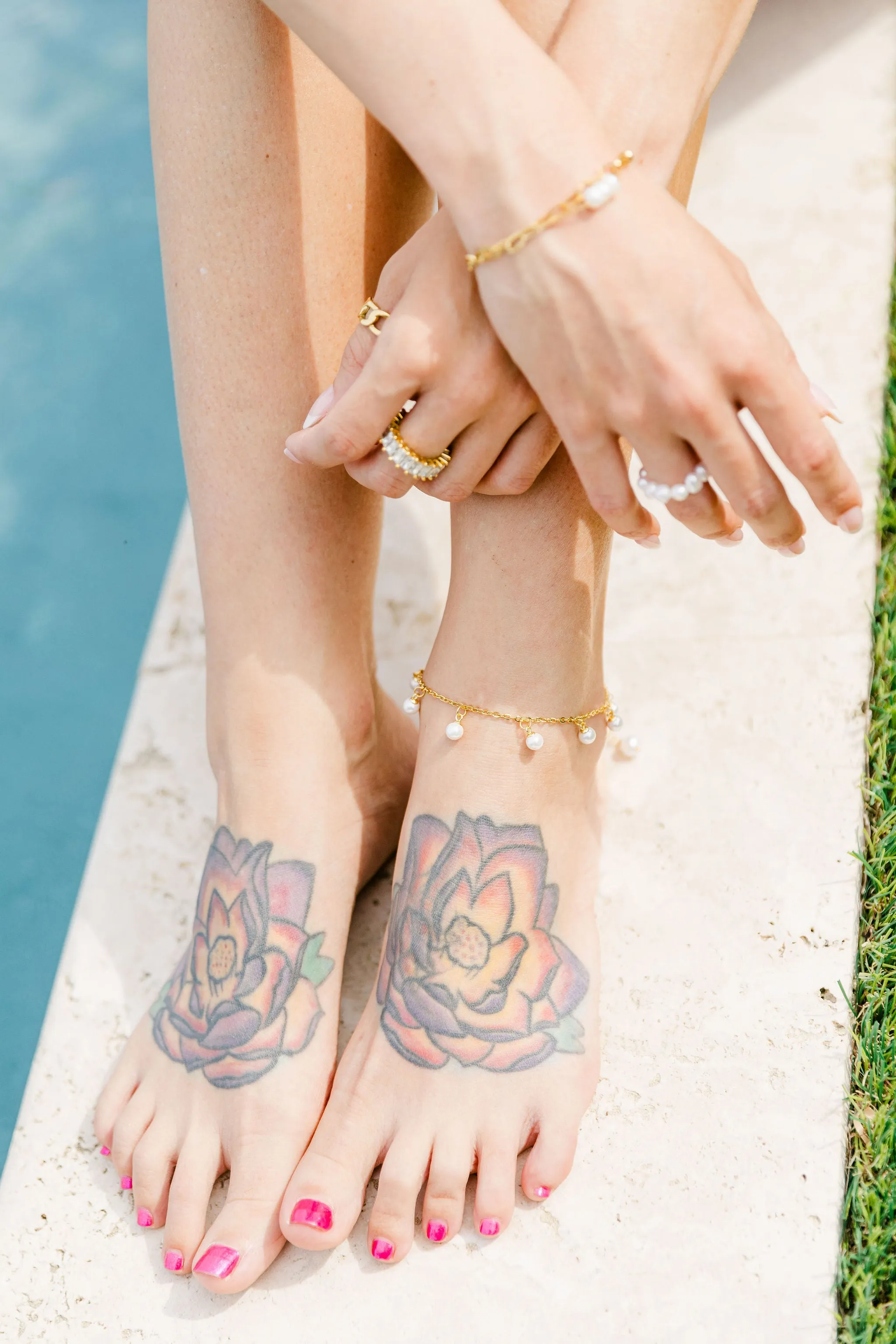 waterproof butterfly and pearl anklets sold by bubs & sass product image thumbnail 5