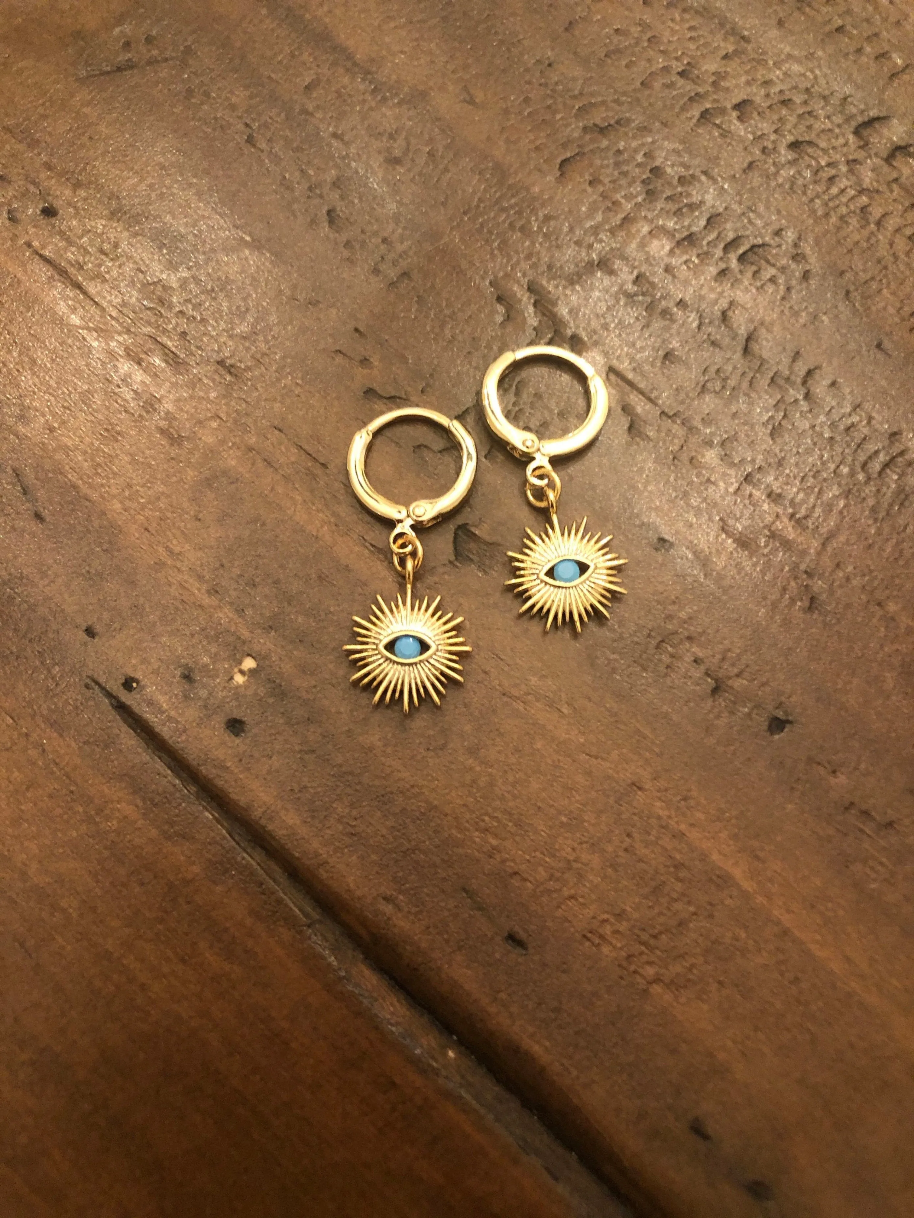 huggie earrings with pendants sold by bubs & sass product image thumbnail 4