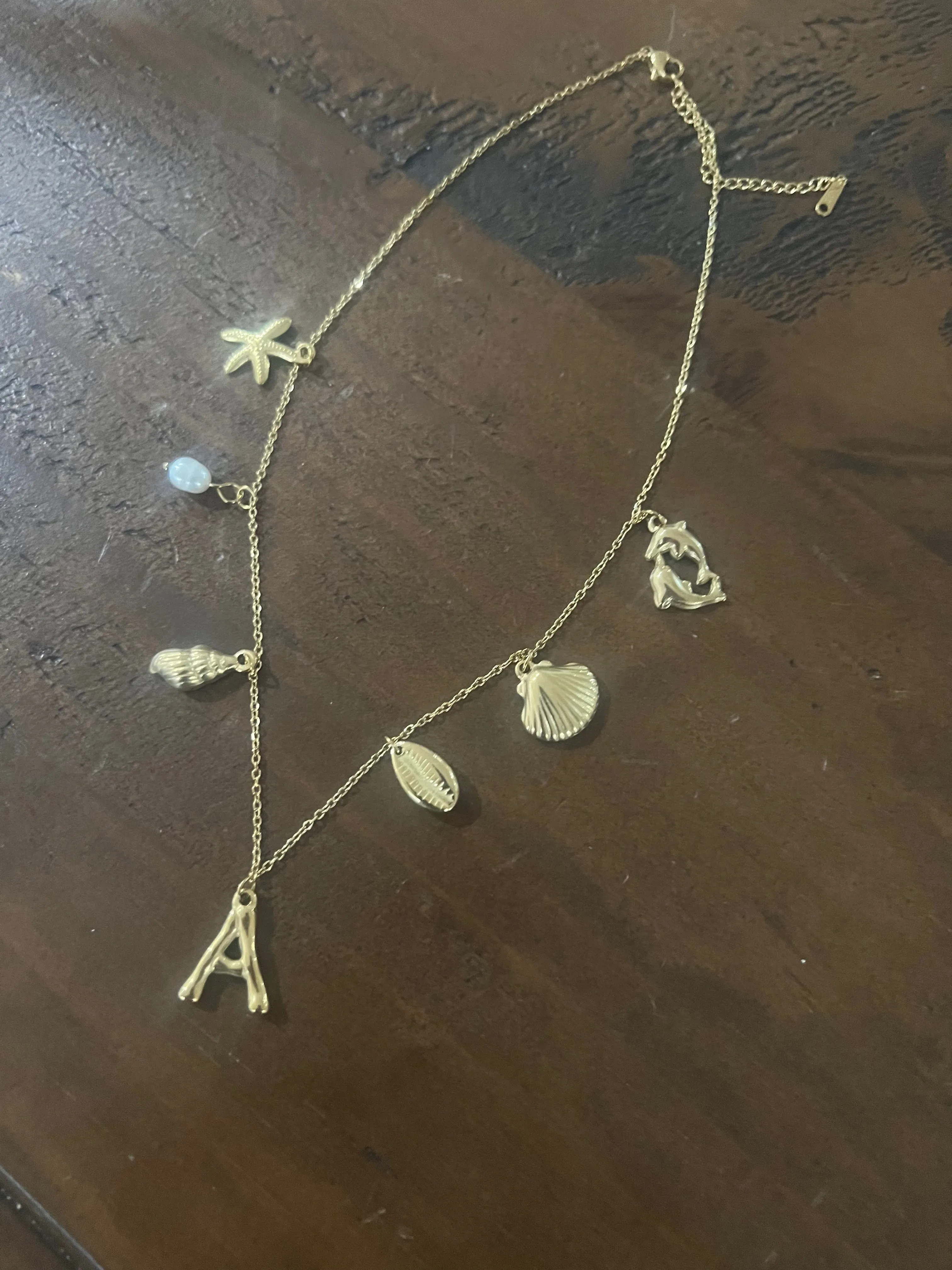 charm initial necklace sold by bubs & sass