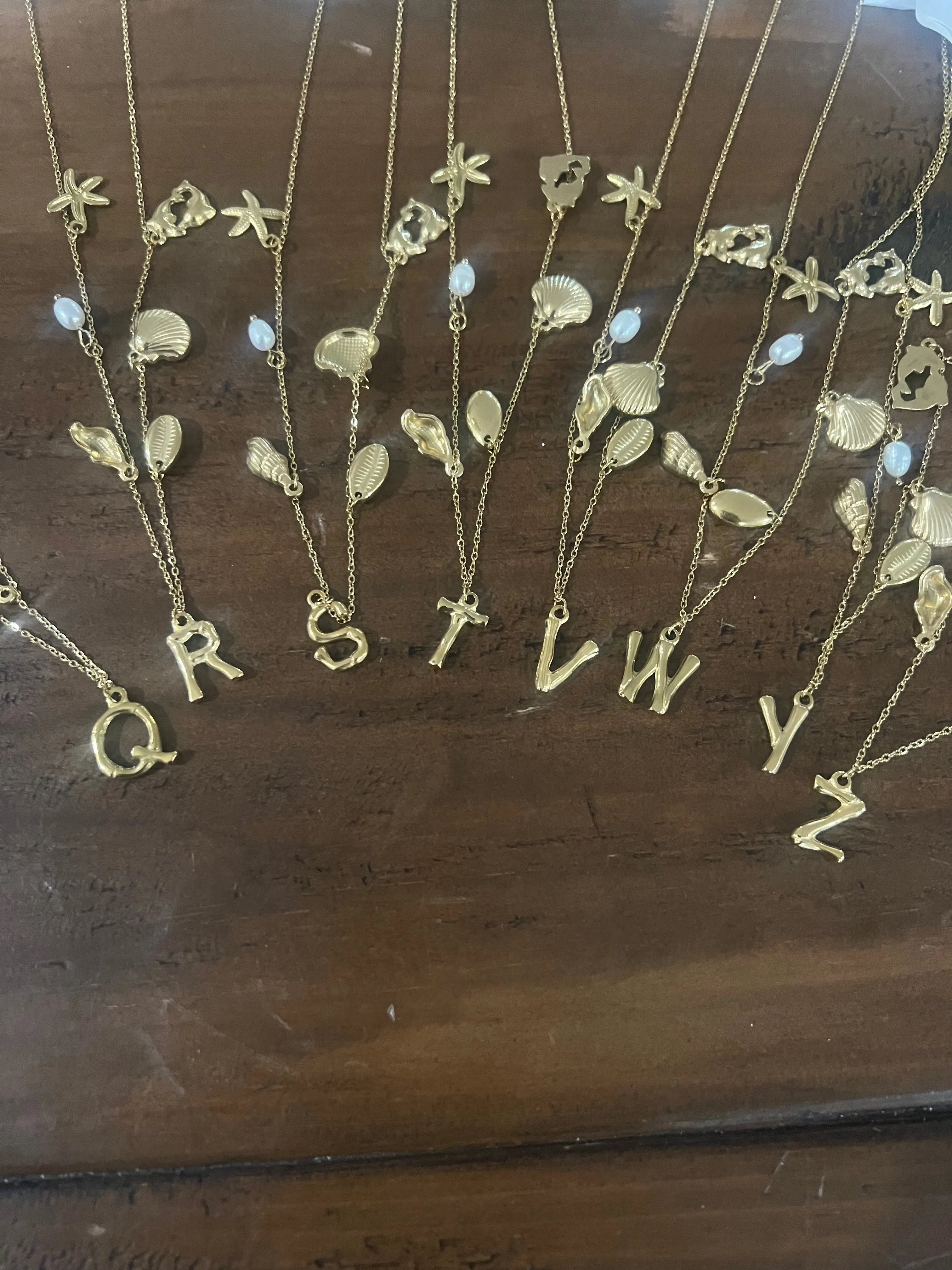 charm initial necklace sold by bubs & sass product image thumbnail 3