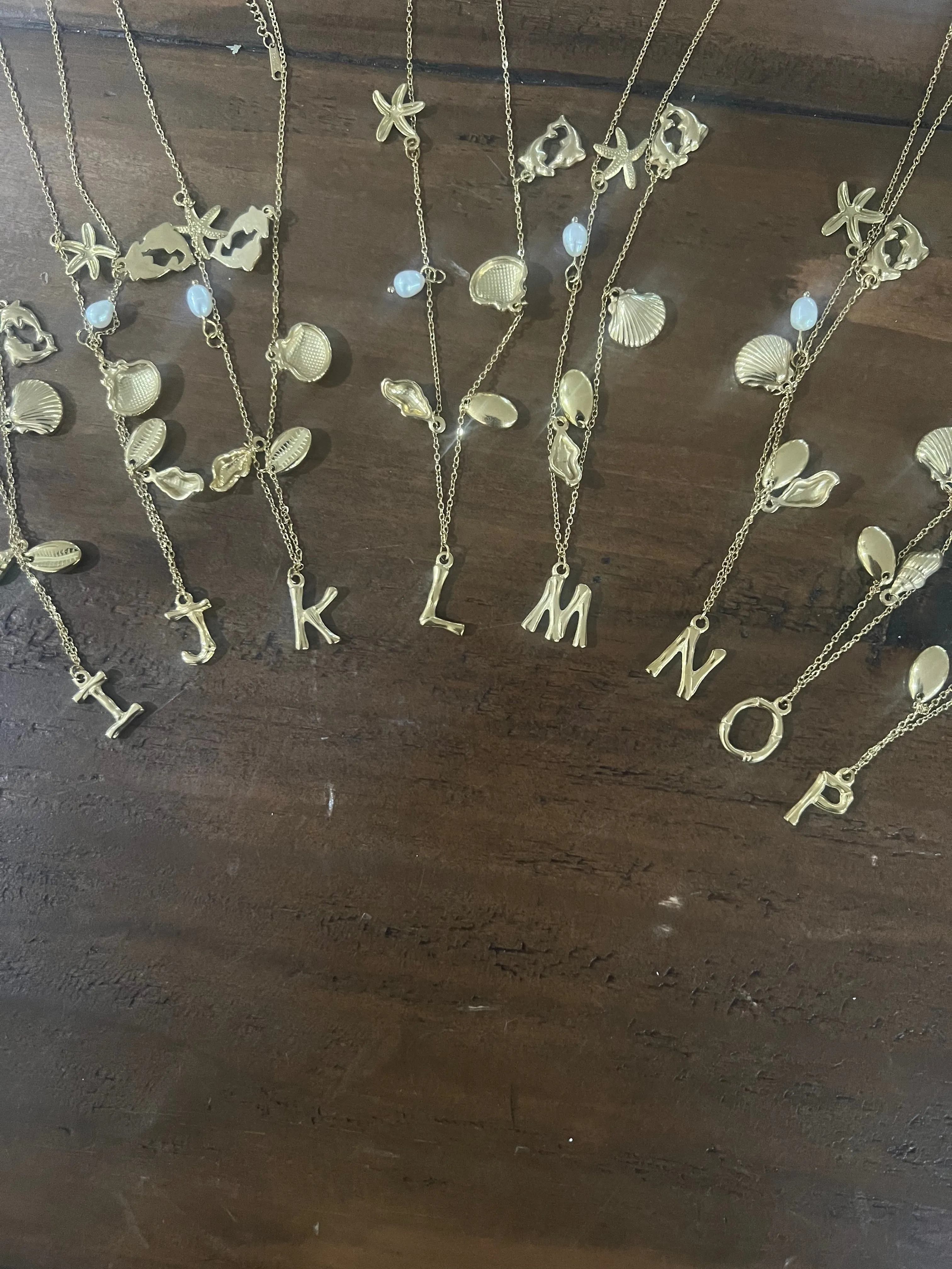 charm initial necklace sold by bubs & sass product image thumbnail 4