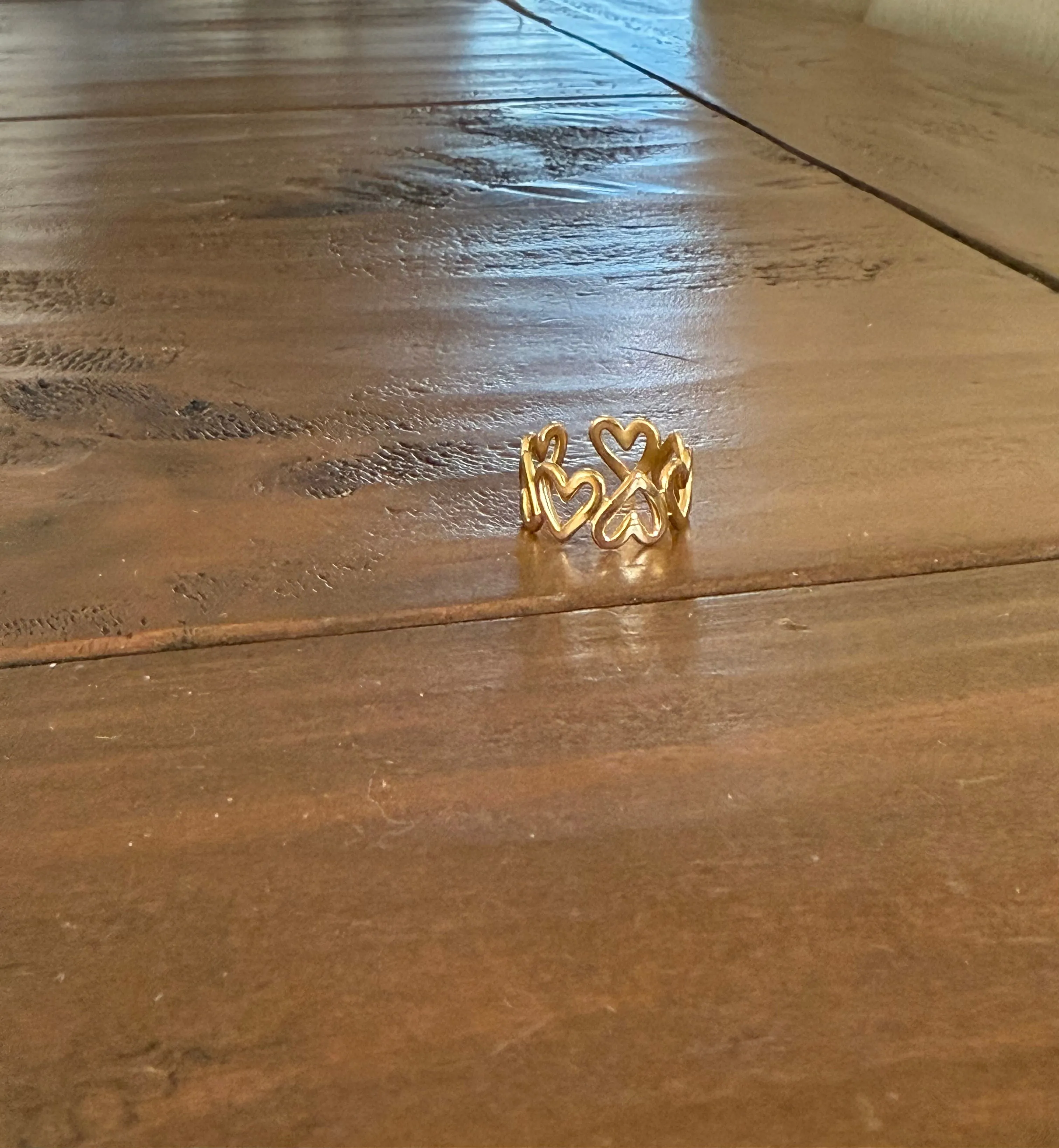 waterproof adjustable heart ring sold by bubs & sass product image thumbnail 3