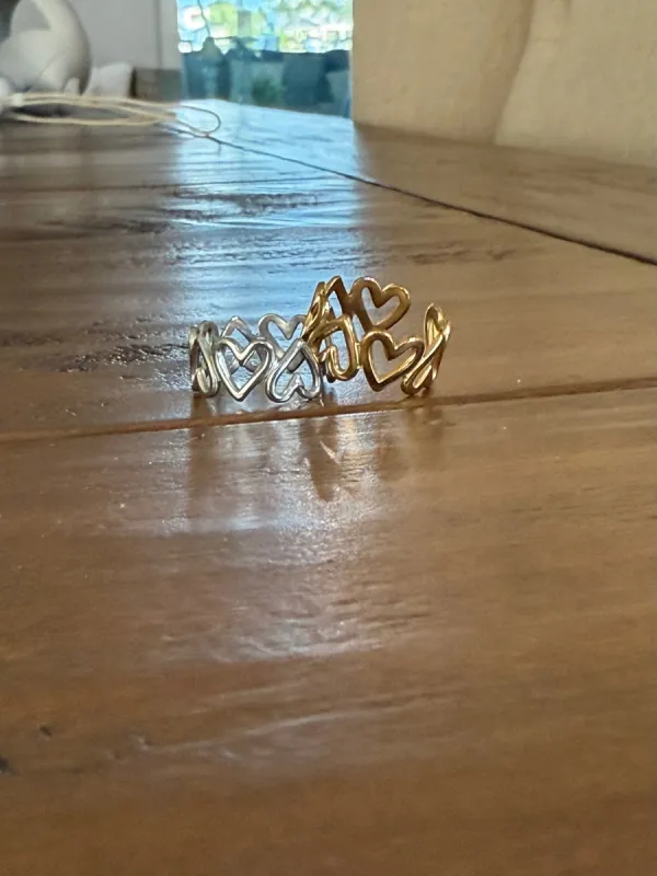 waterproof adjustable heart ring sold by bubs & sass