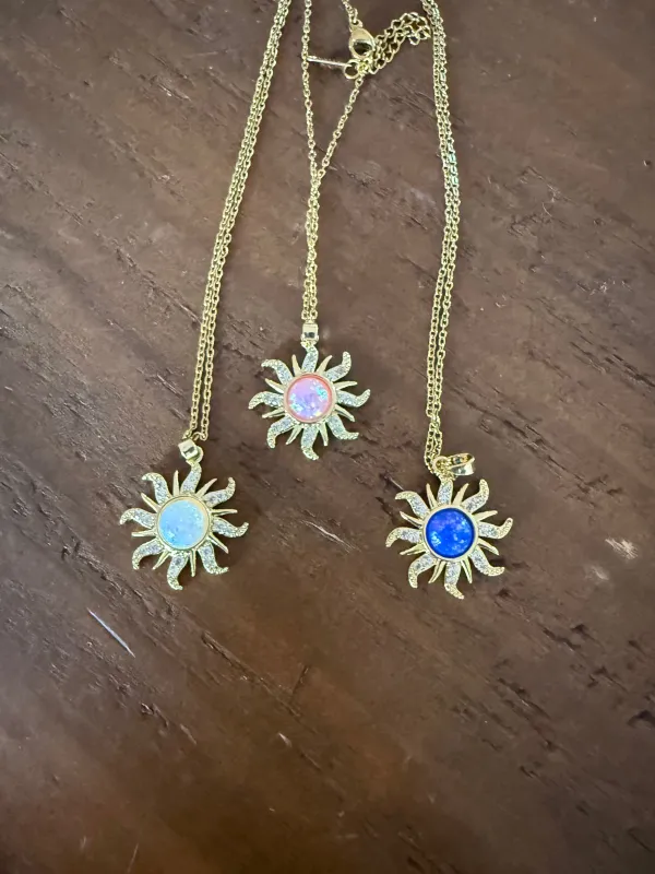 cz sun pendant sold by bubs & sass