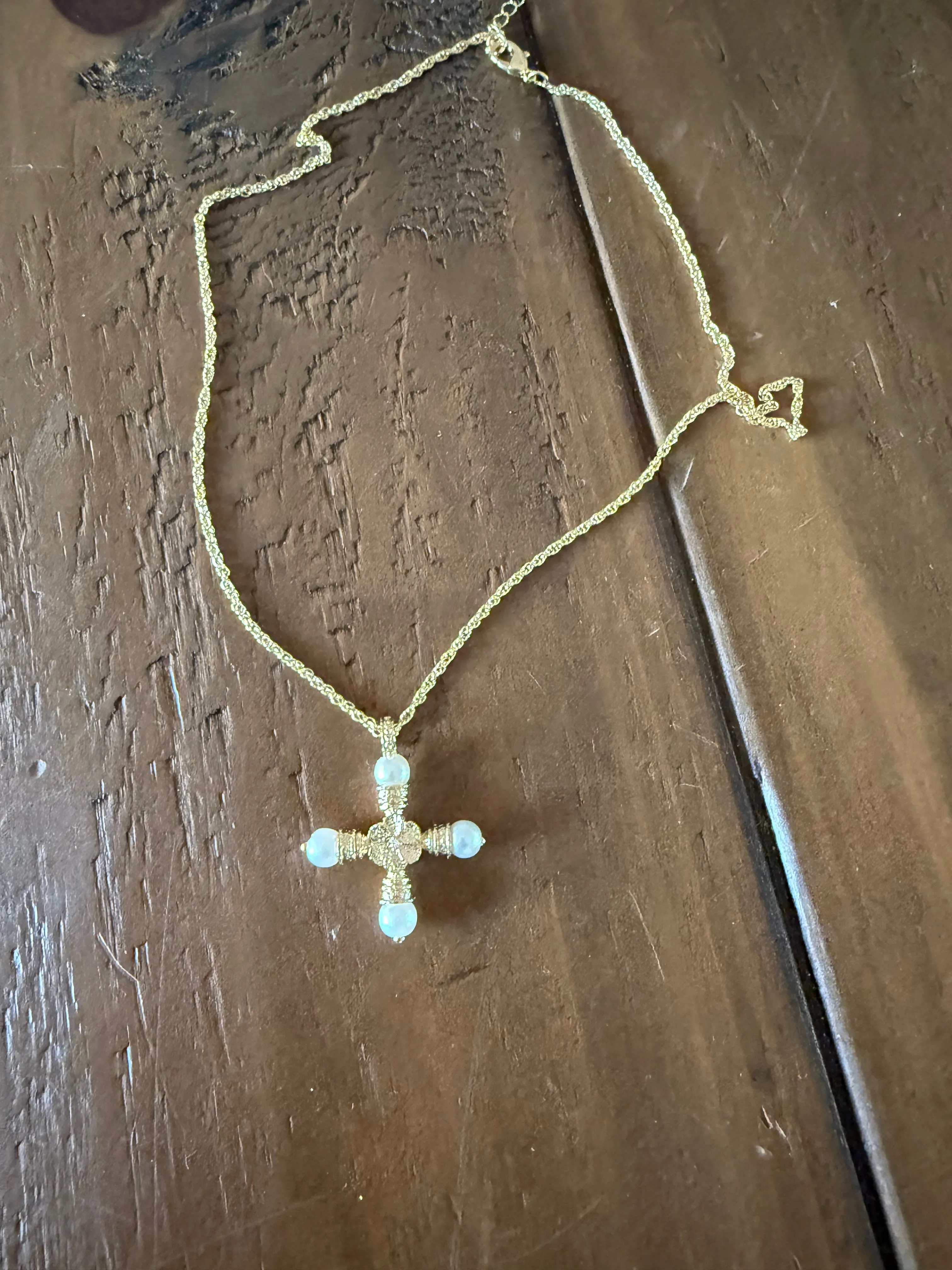 waterproof pearl cross sold by bubs & sass product image thumbnail 2