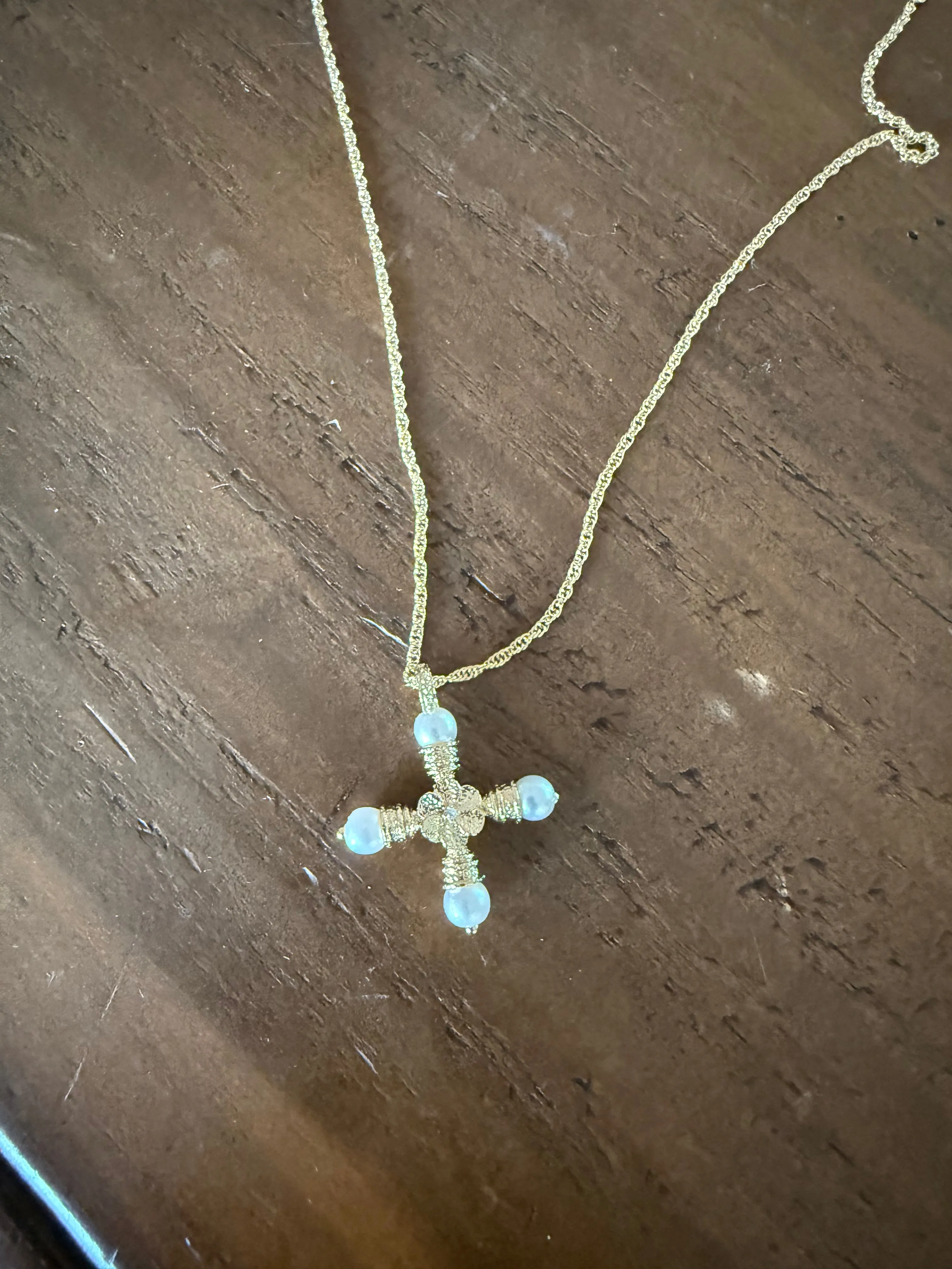 waterproof pearl cross sold by bubs & sass product image thumbnail 3