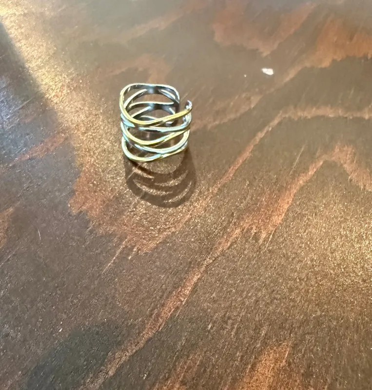 waterproof mixed metal ring sold by bubs & sass