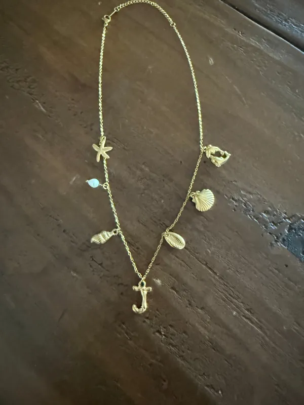 charm initial necklace sold by bubs & sass