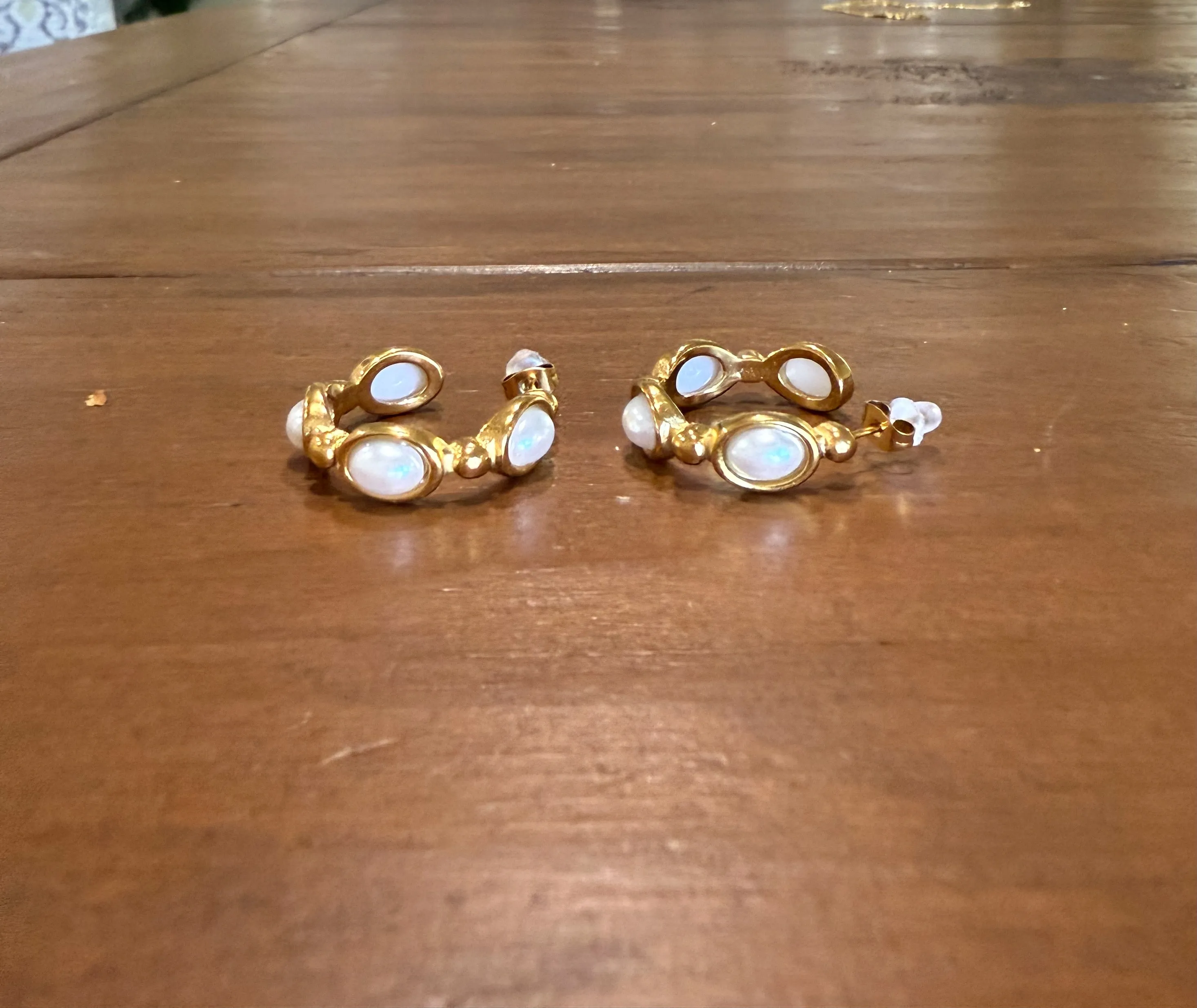 waterproof pearl hoops sold by bubs & sass product image thumbnail 4