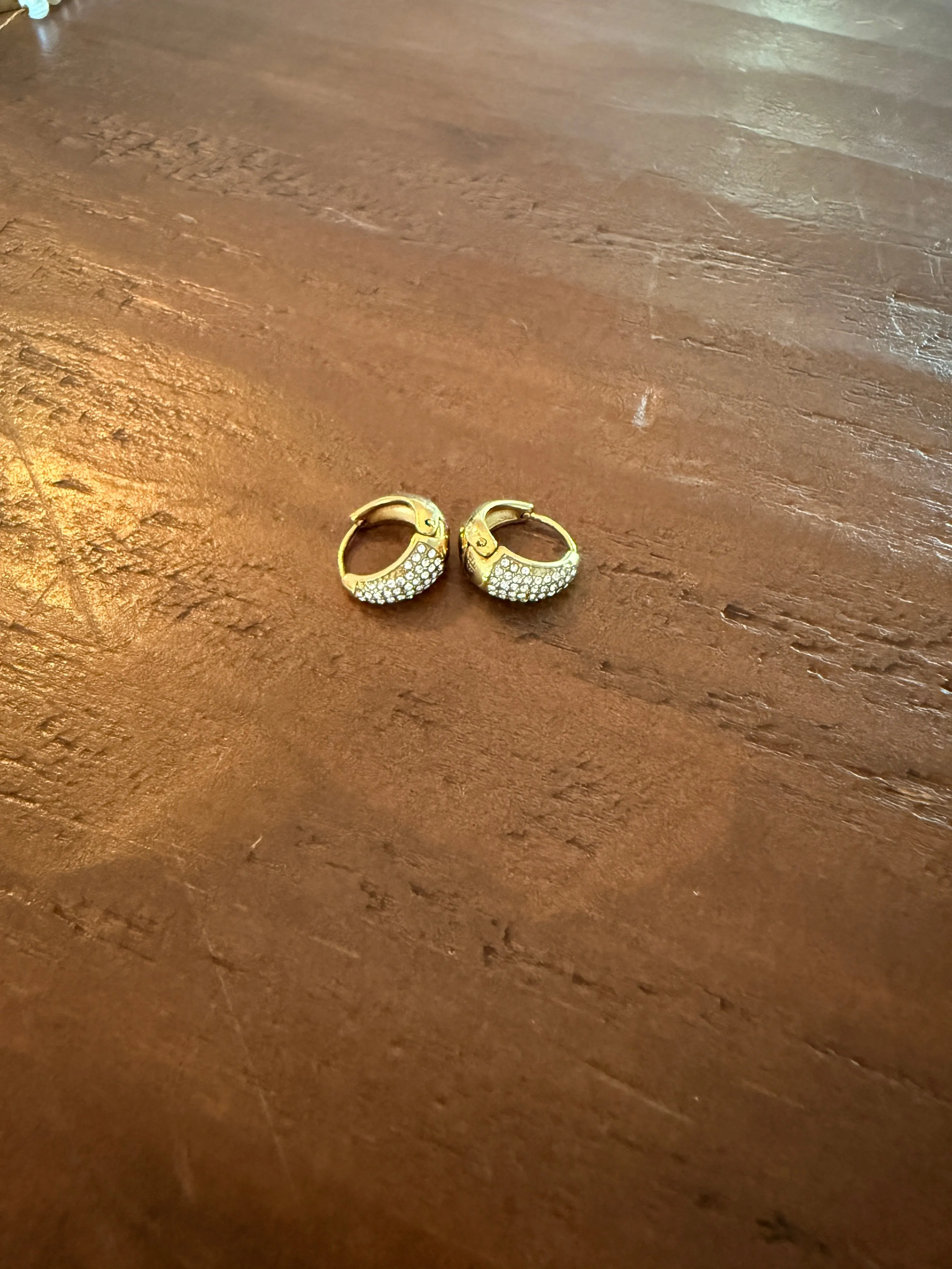 waterproof cz huggie earrings sold by bubs & sass product image thumbnail 3