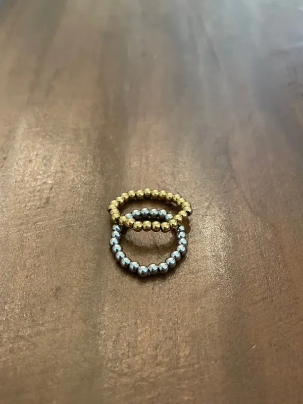 stackable bead rings sold by bubs & sass