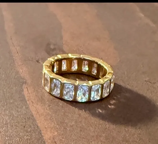 waterproof bezel set cz ring sold by bubs & sass