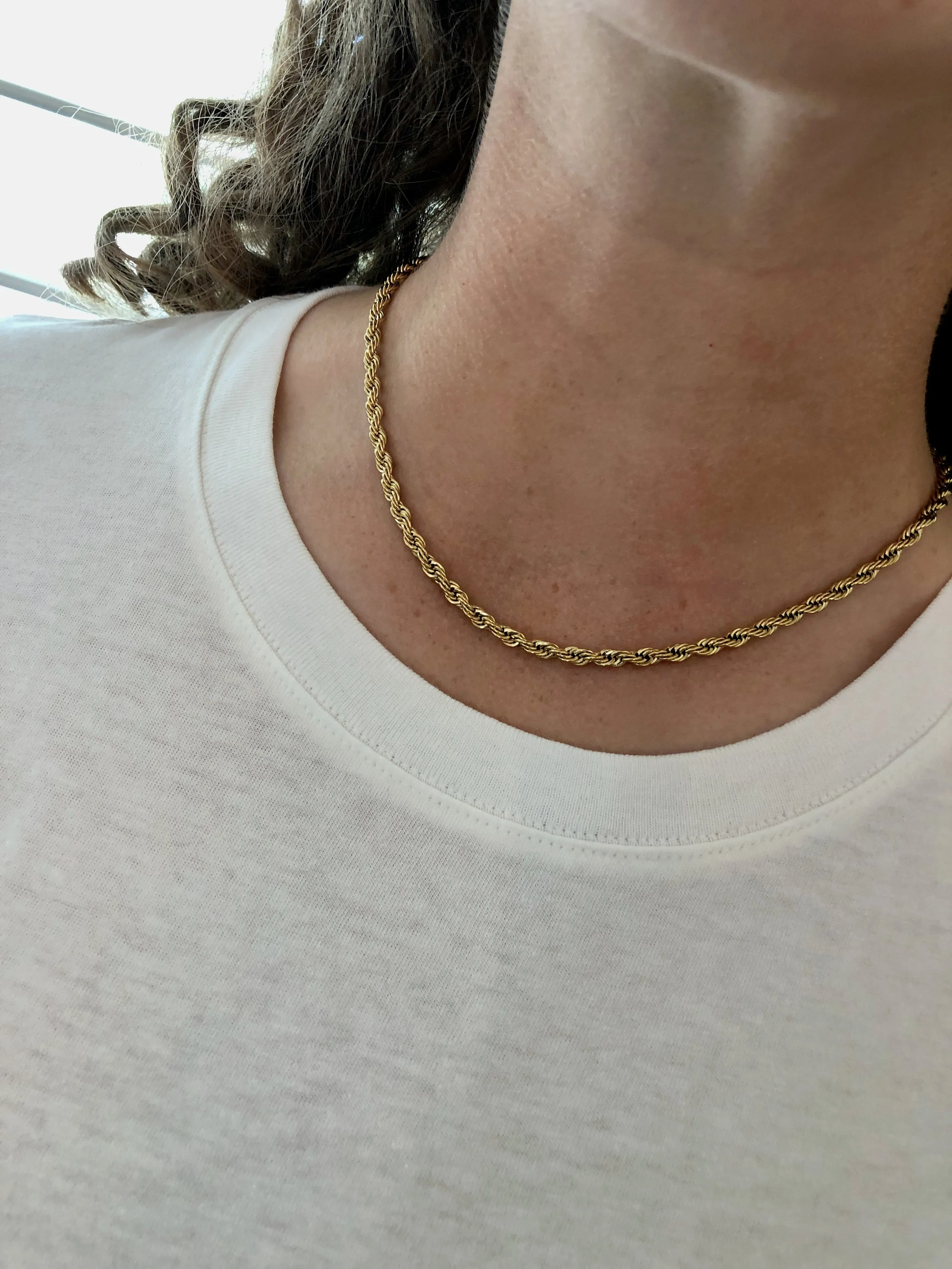 rope chain necklace sold by bubs & sass product image thumbnail 2