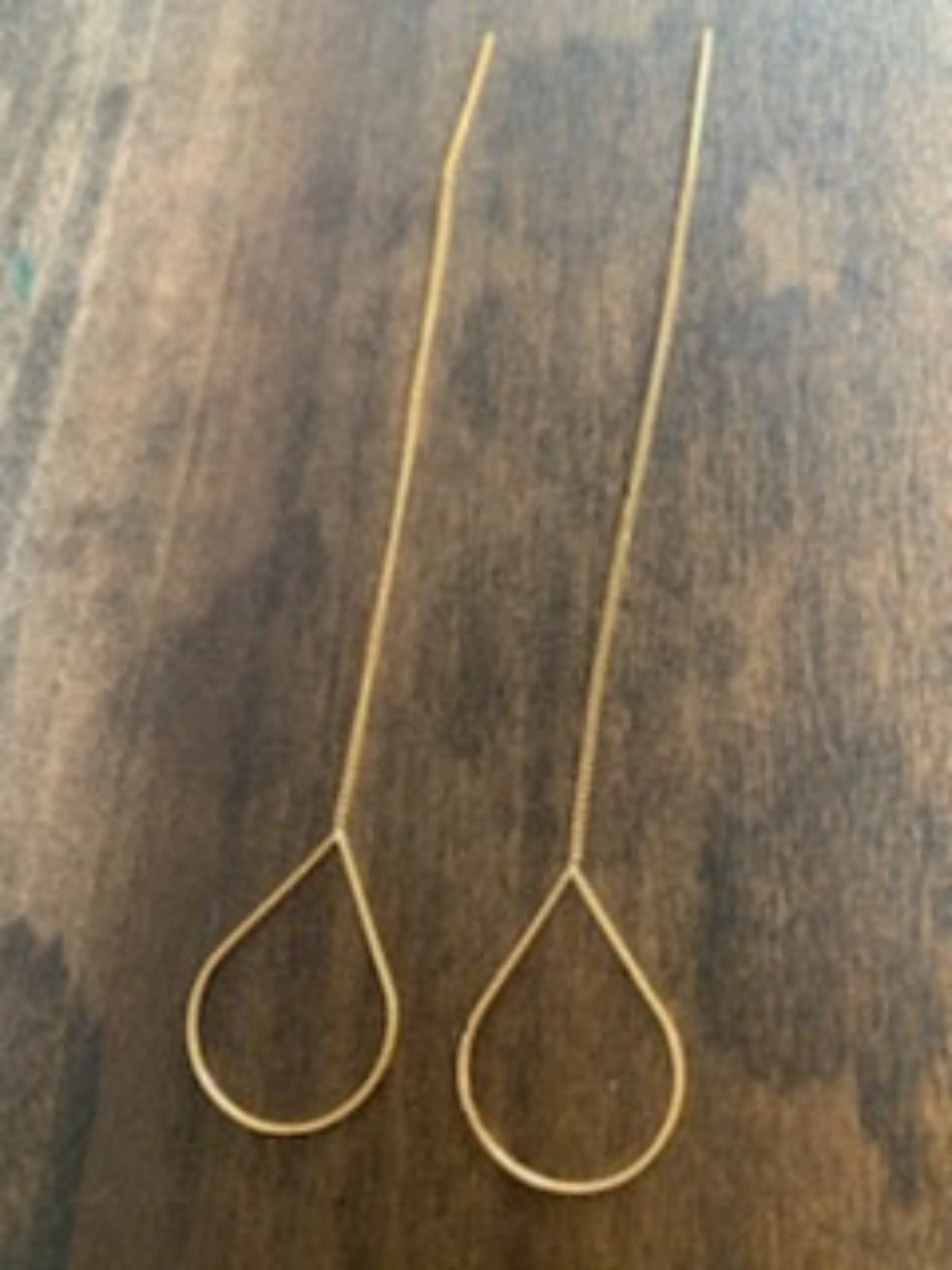 teardrop threader earrings sold by bubs & sass