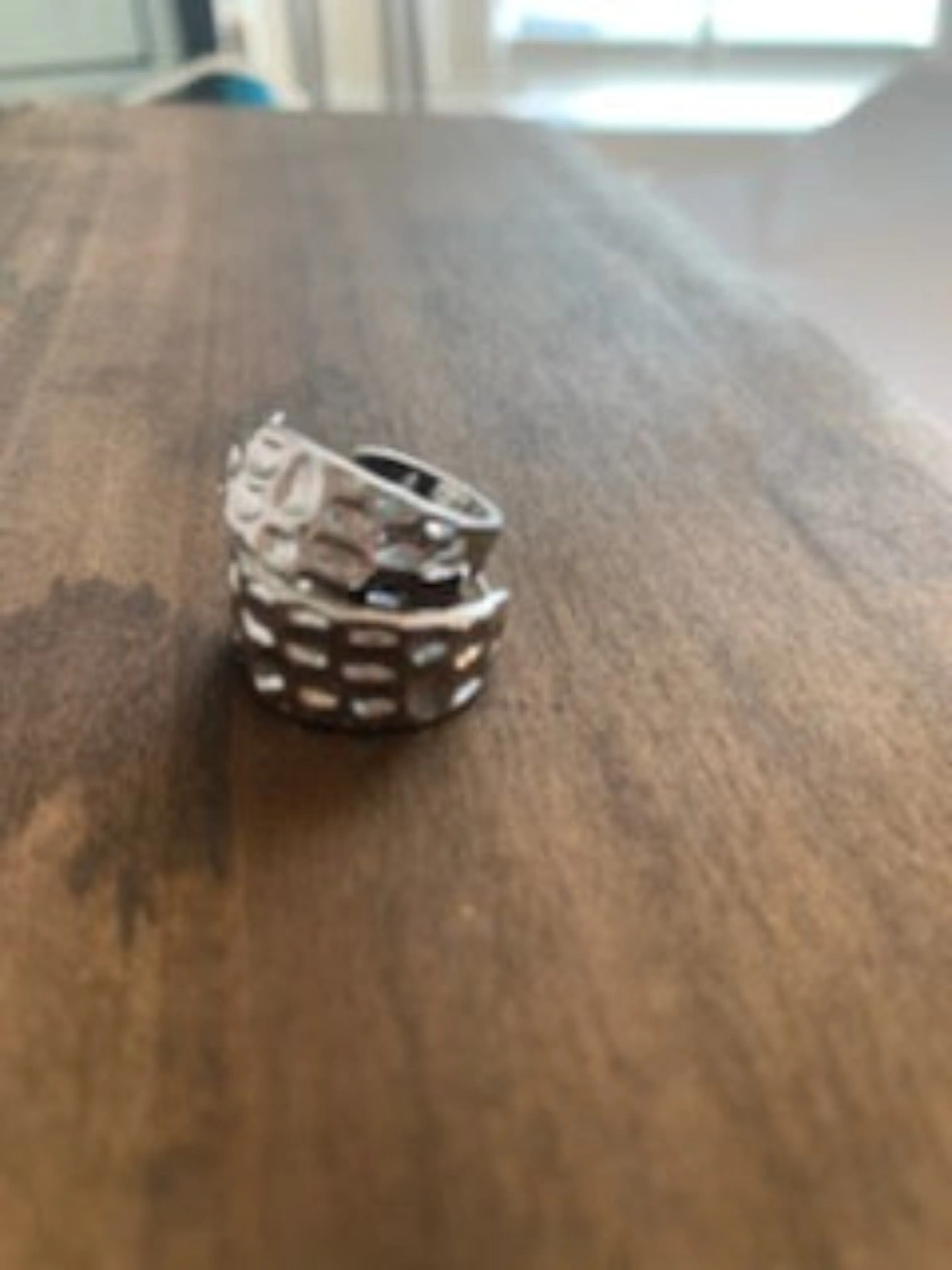 chunky hammered hoops sold by bubs & sass product image thumbnail 5