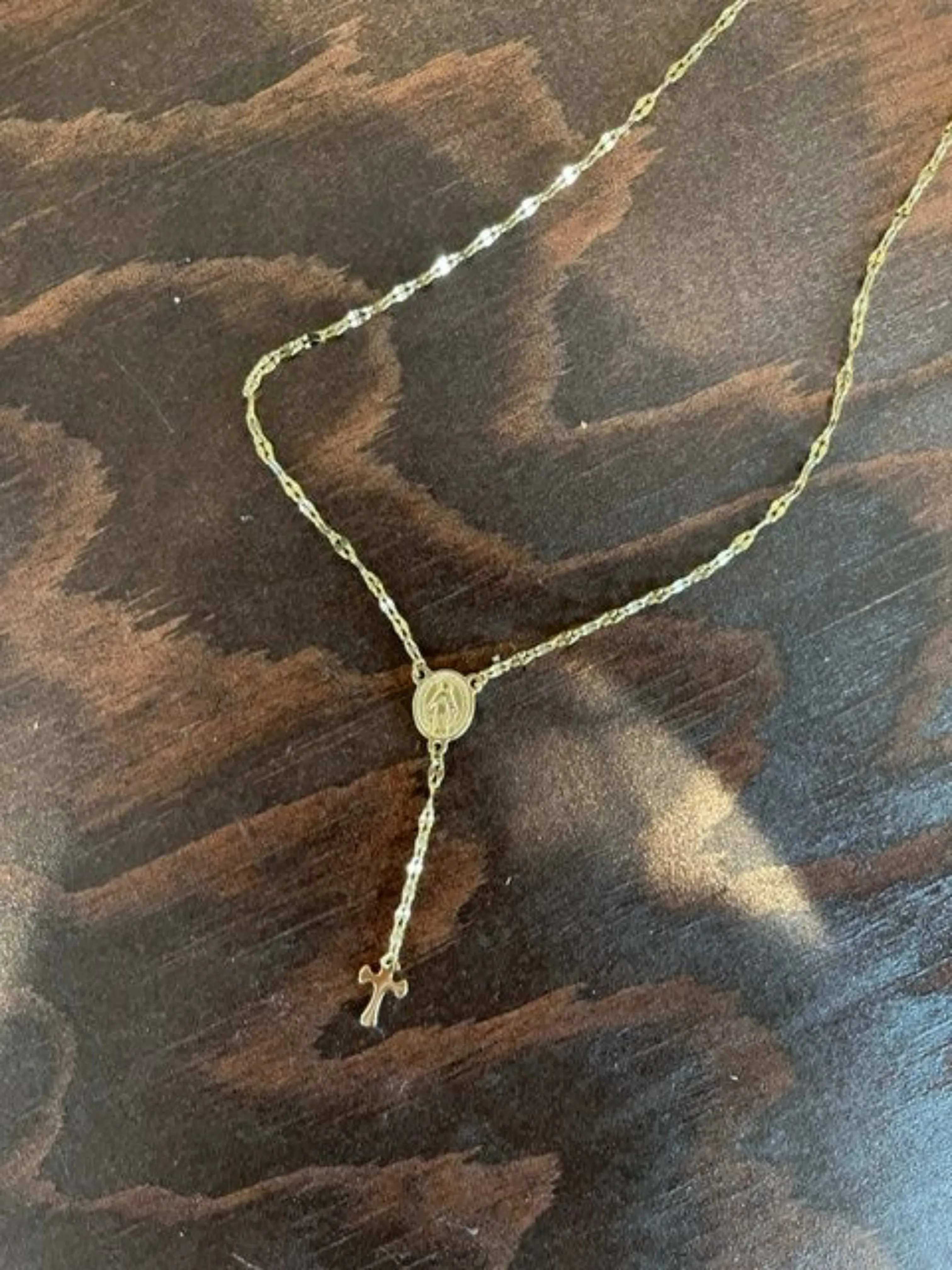 gold chain rosary sold by bubs & sass product image thumbnail 2