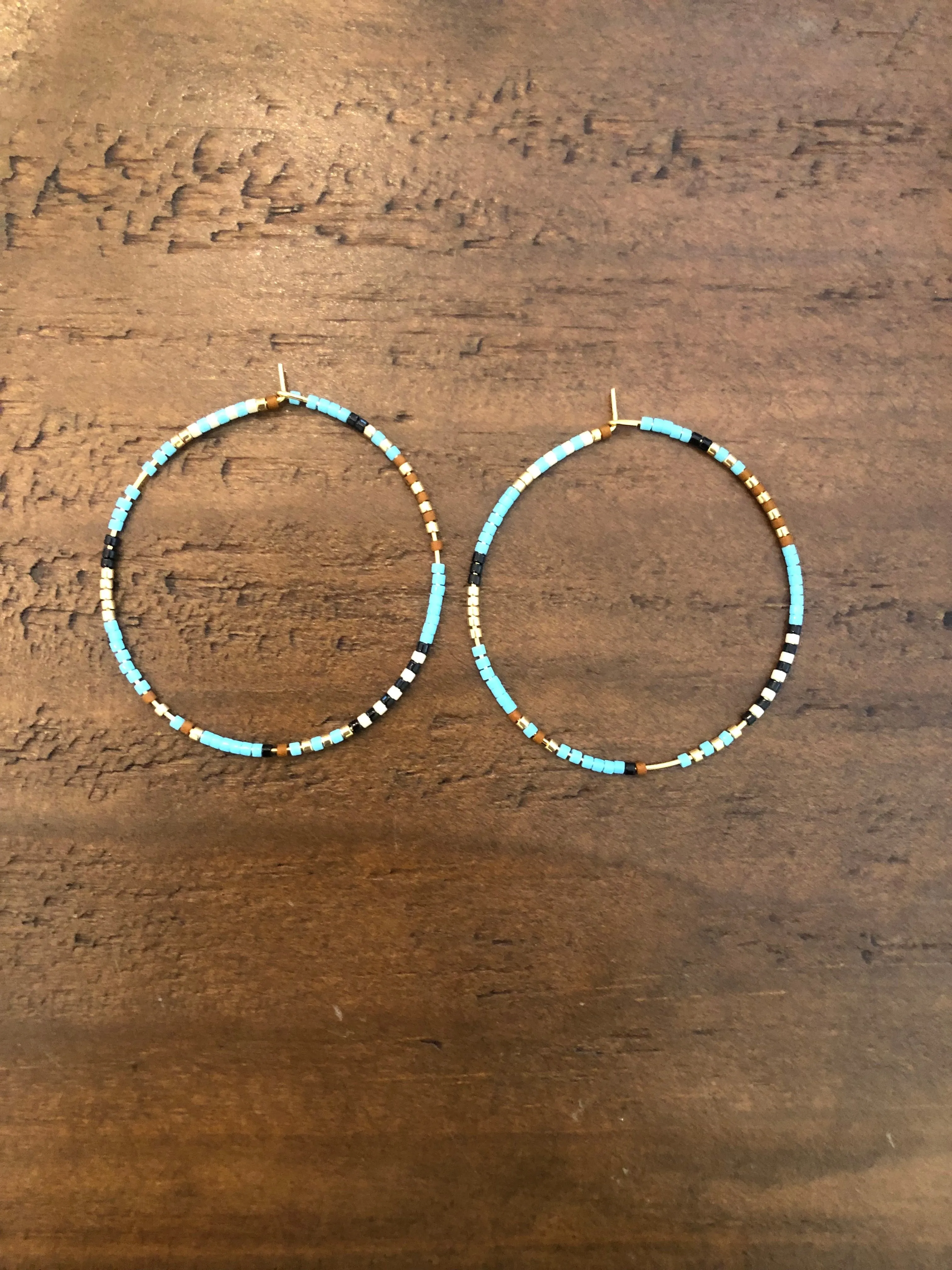 miyuki seed bead hoops sold by bubs & sass product image thumbnail 4