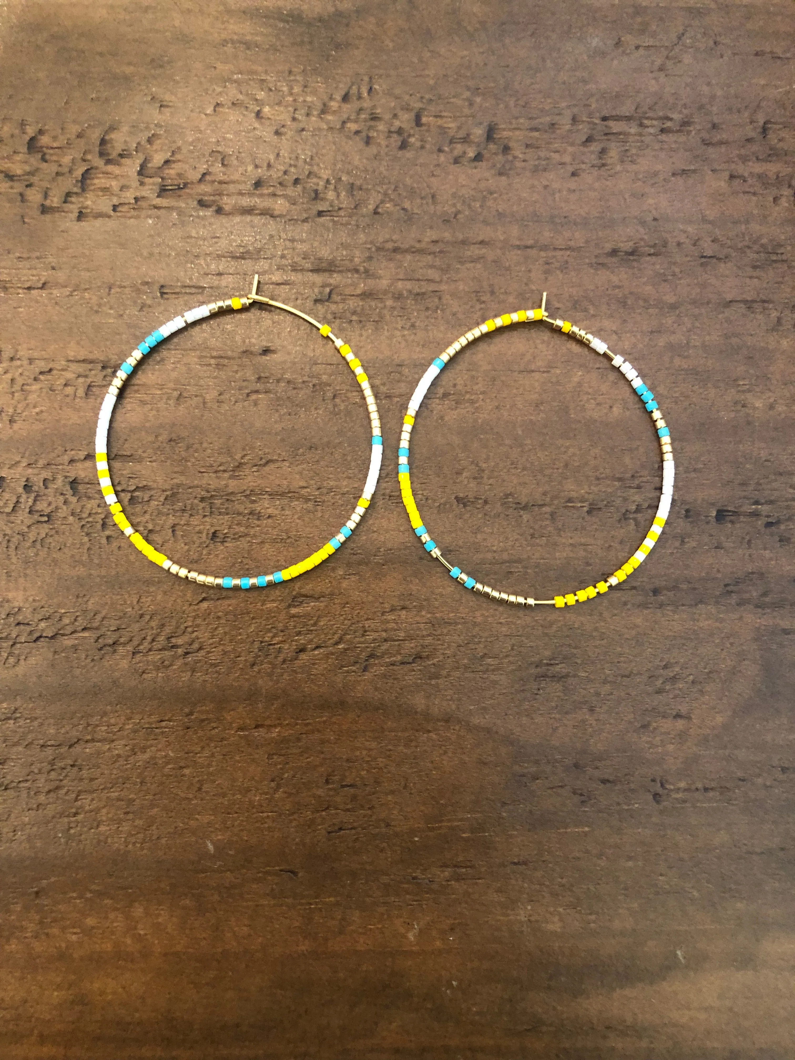 miyuki seed bead hoops sold by bubs & sass product image thumbnail 2