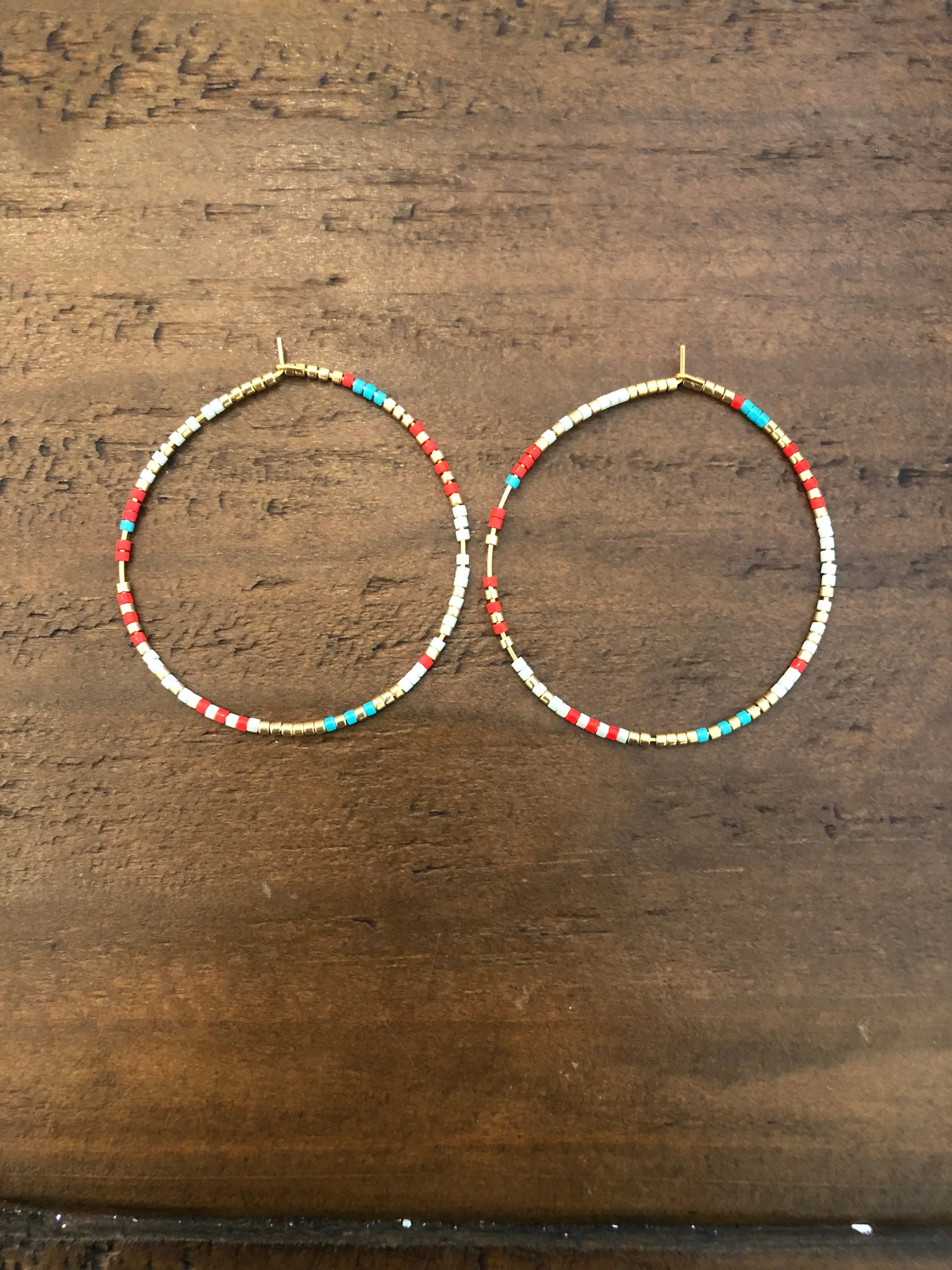 miyuki seed bead hoops sold by bubs & sass product image thumbnail 3