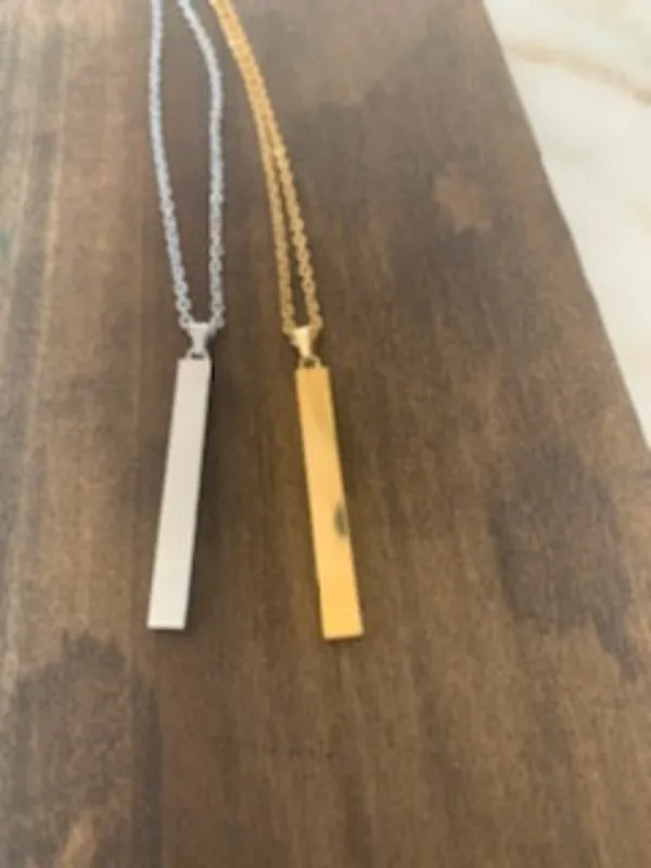 bar pendant necklace sold by bubs & sass