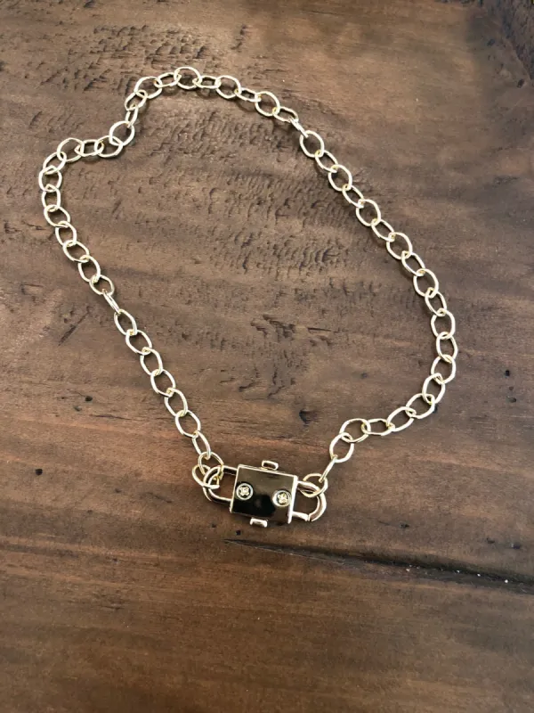 padlock necklace sold by bubs & sass