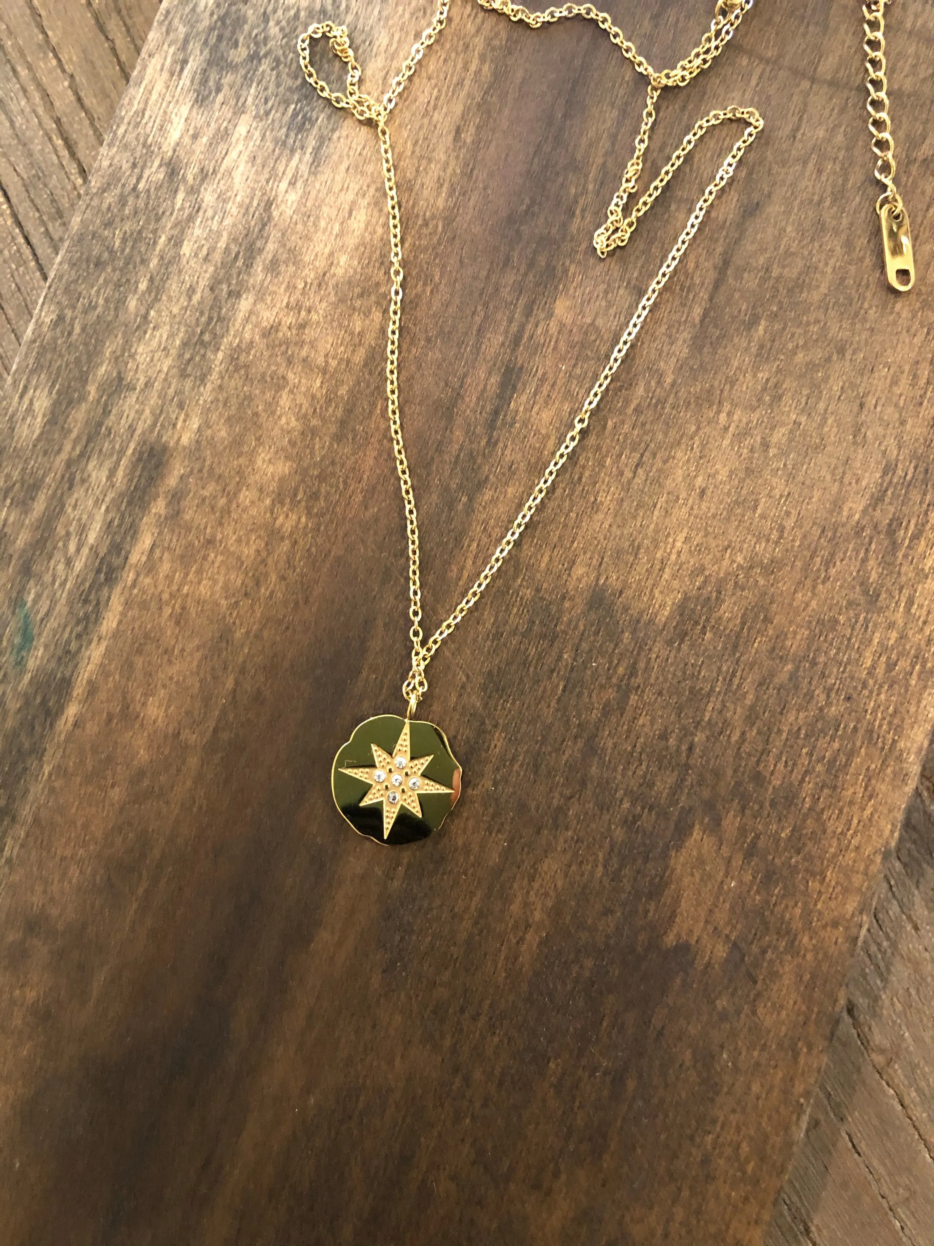 large north star pendant necklace sold by bubs & sass