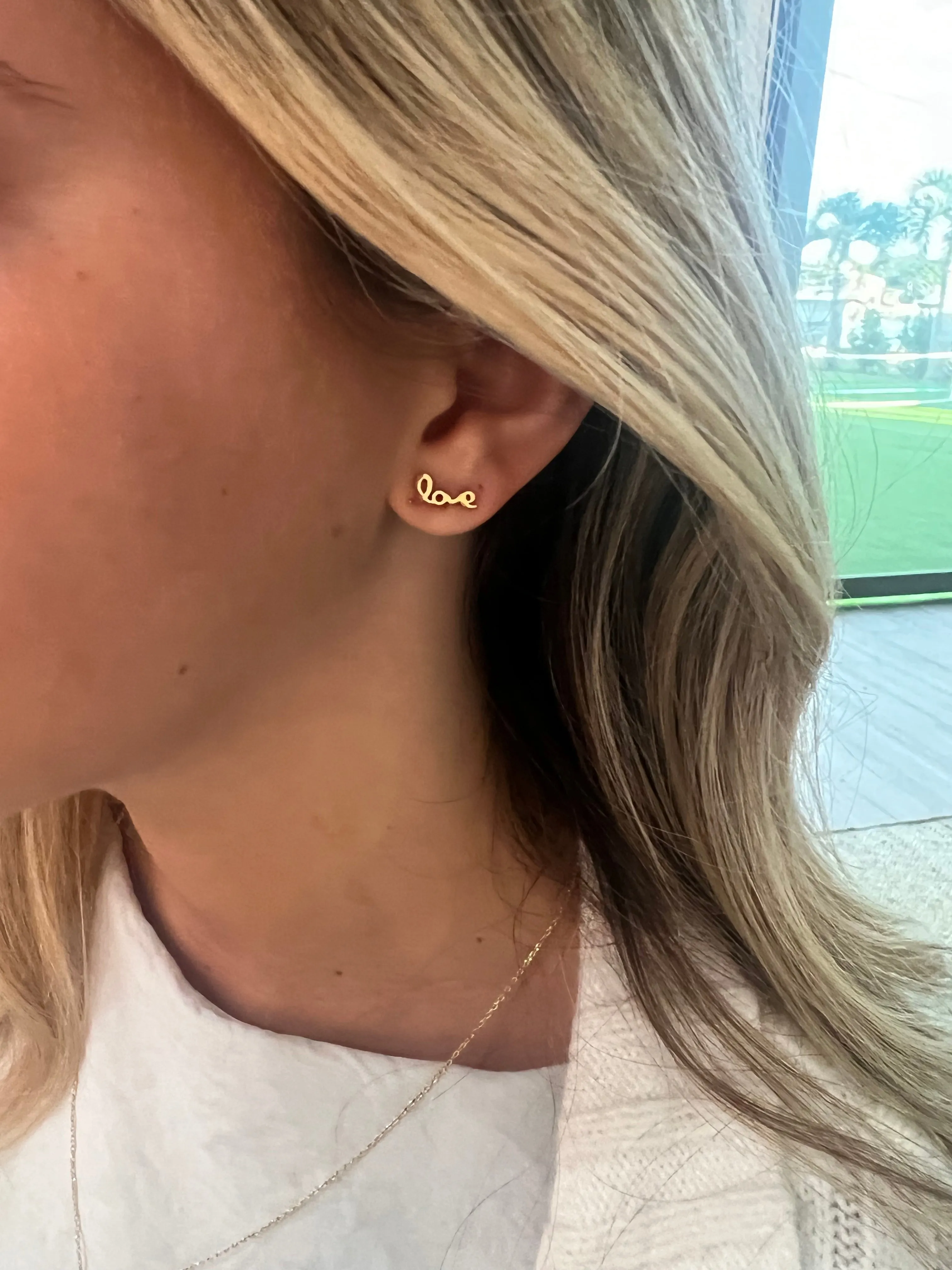 little love stud earrings sold by bubs & sass product image thumbnail 4