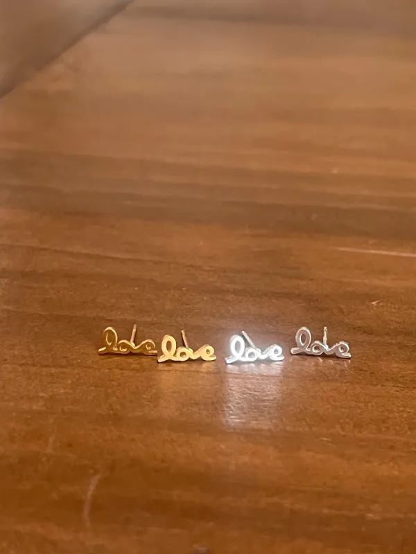 little love stud earrings sold by bubs & sass