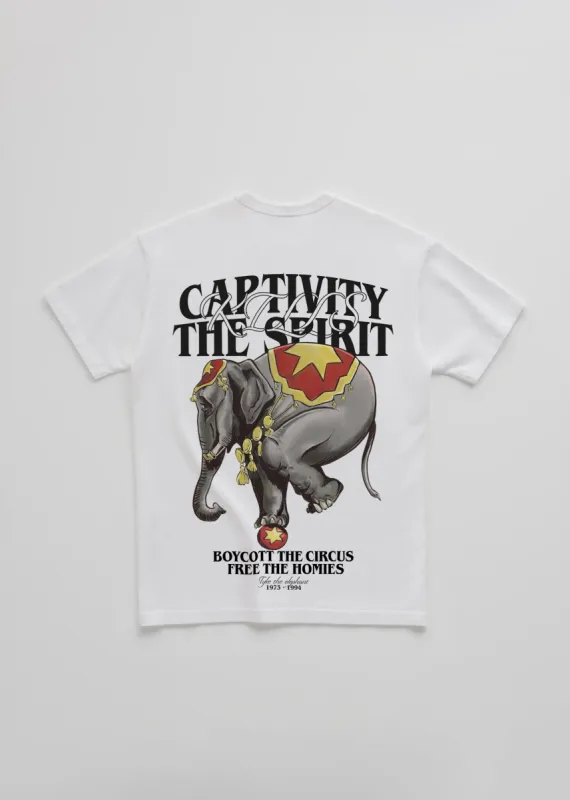 "CAPTIVITY KILLS THE SPIRIT" TEE sold by Dont Eat the Homies