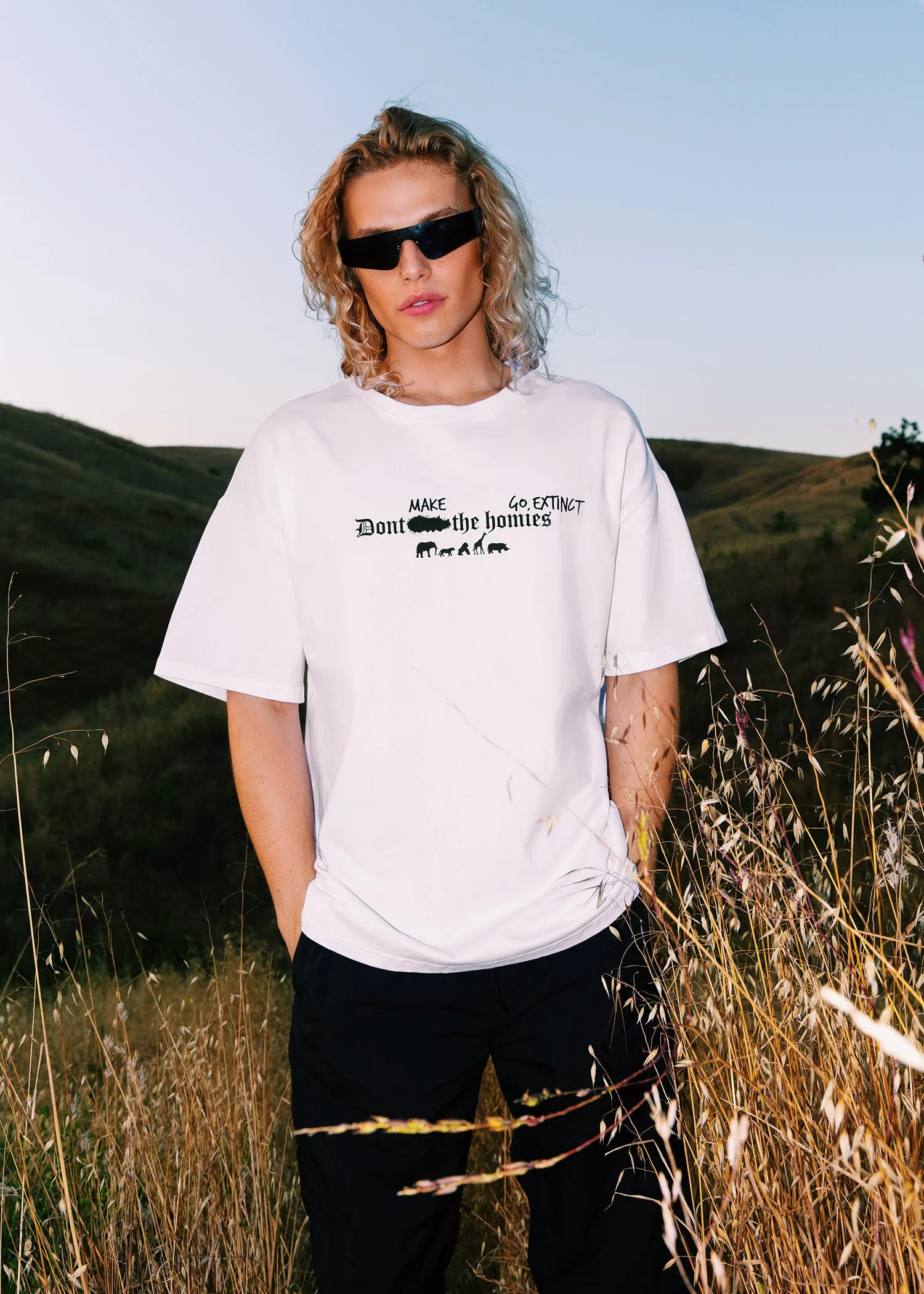 "DONT MAKE THE HOMIES GO EXTINCT" TEE sold by Dont Eat the Homies product image thumbnail 3