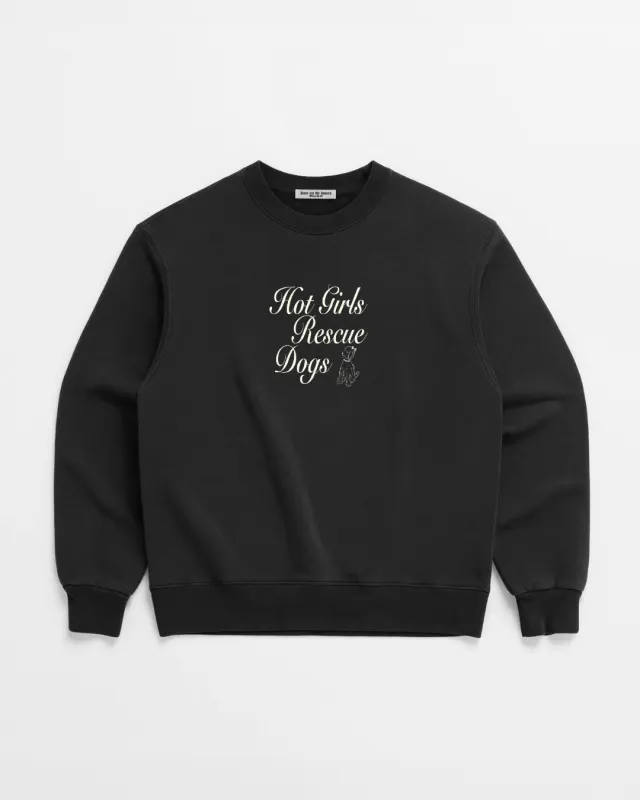 HOT GIRLS RESCUE DOGS CREWNECK sold by Dont Eat the Homies