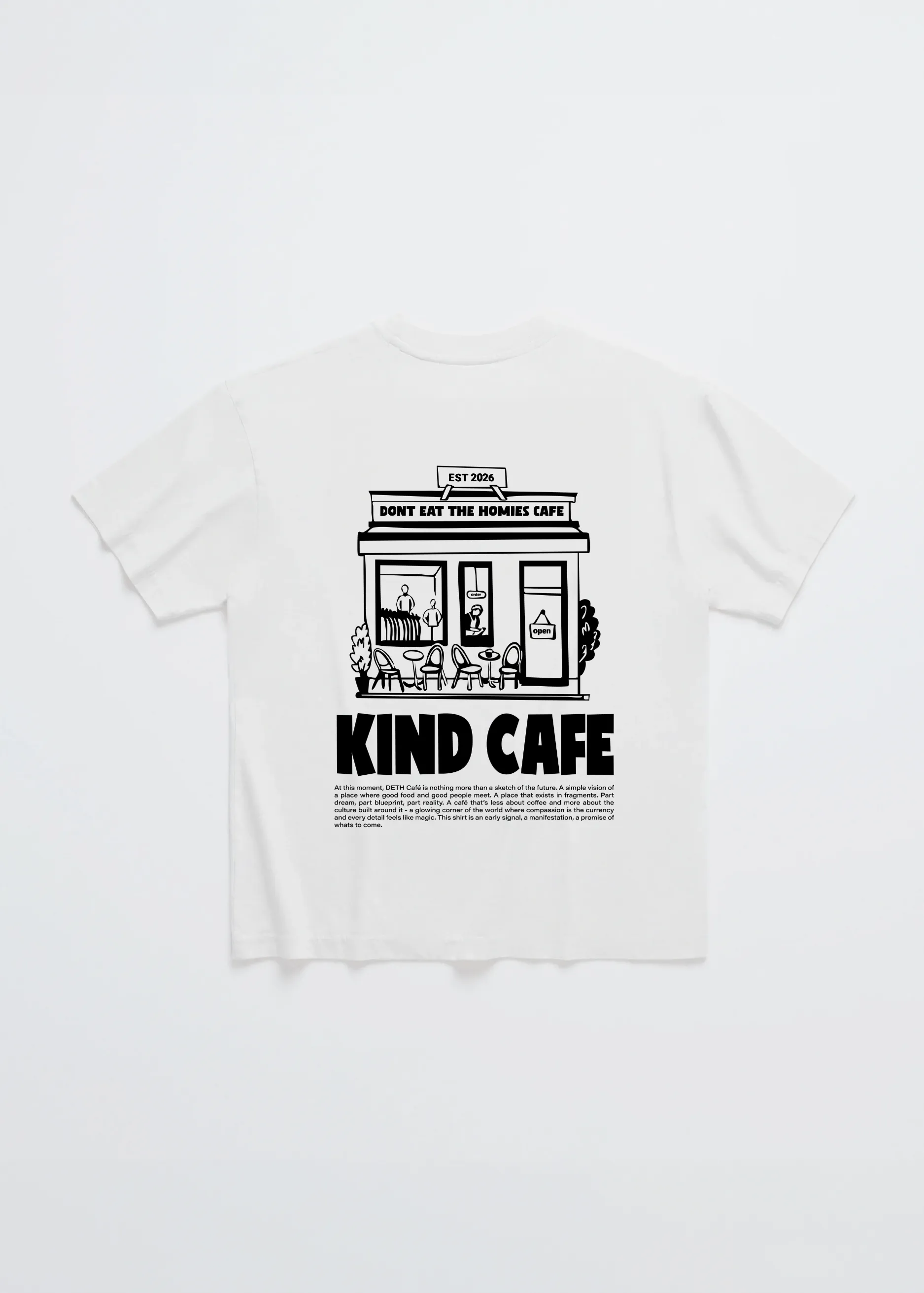 DETH Cafe Tee sold by Dont Eat the Homies