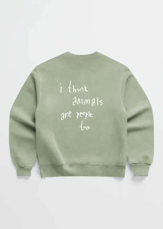 ANIMALS ARE PEOPLE TOO CREWNECK sold by Dont Eat the Homies