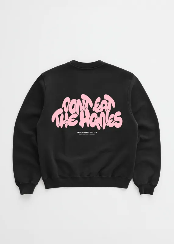 DONT EAT THE HOMIES BUBBLE CREWNECK sold by Dont Eat the Homies