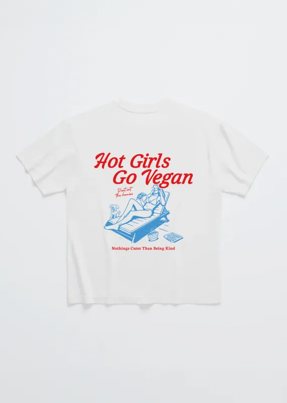 Hot Girls Go Vegan Tee sold by Dont Eat the Homies