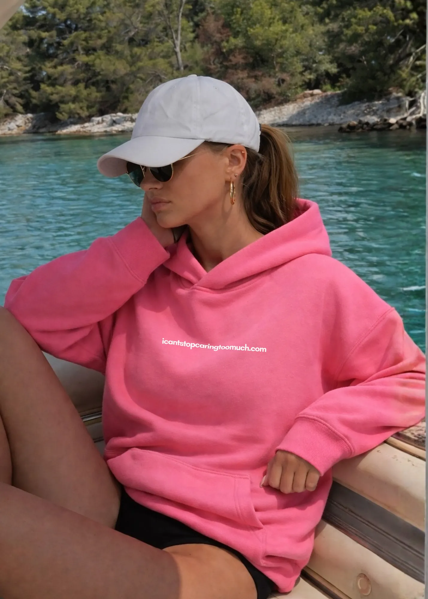 I CANT STOP CARING TOO MUCH .COM HOODIE sold by Dont Eat the Homies