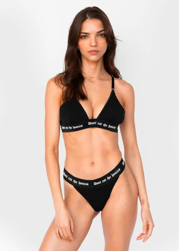 DONT EAT THE HOMIES BAMBOO TRIANGLE BRA sold by Dont Eat the Homies