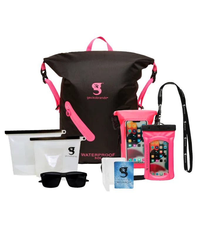 WATERPROOF ESSENTIALS - PACK OF 6 (PINK) sold by Geckobrands