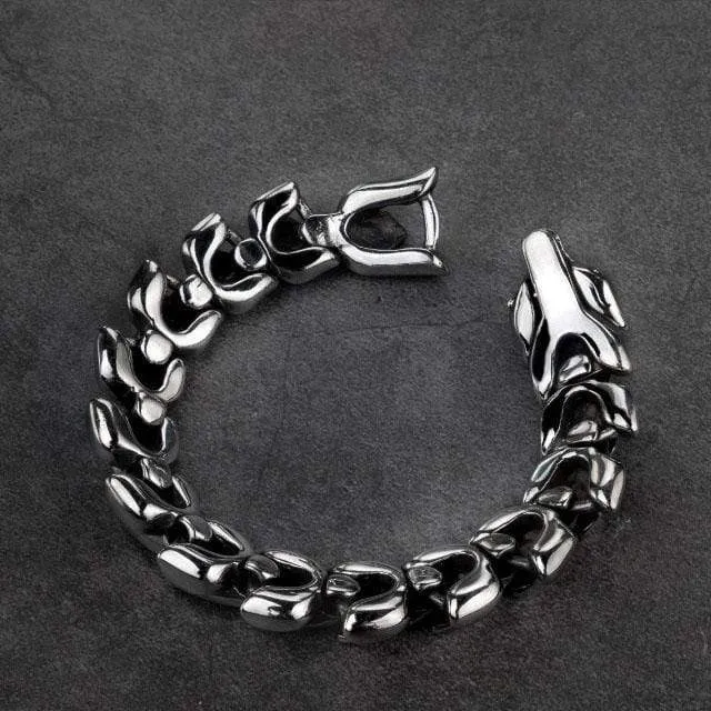 Vintage Dragon Scale Stainless Steel Bracelet sold by GTHIC product image thumbnail 4