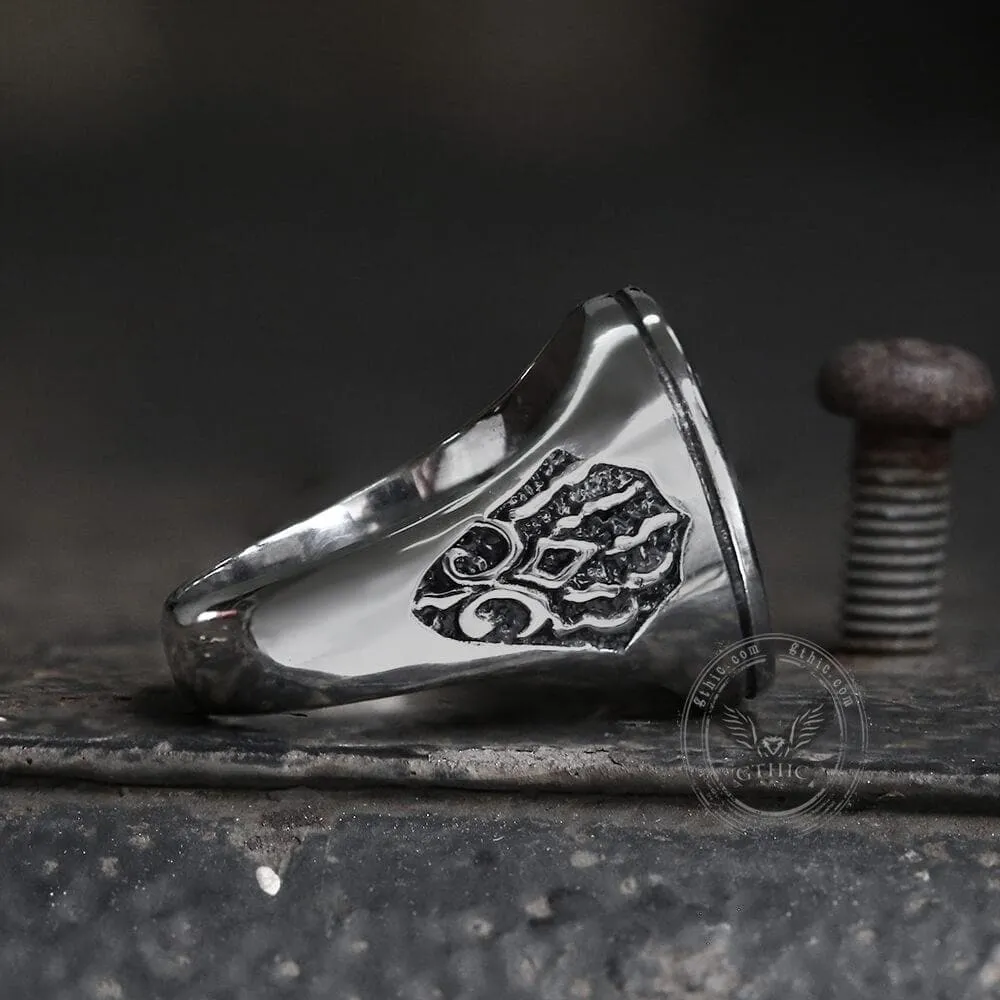Witcher Wolf Stainless Steel Viking Ring sold by GTHIC product image thumbnail 4