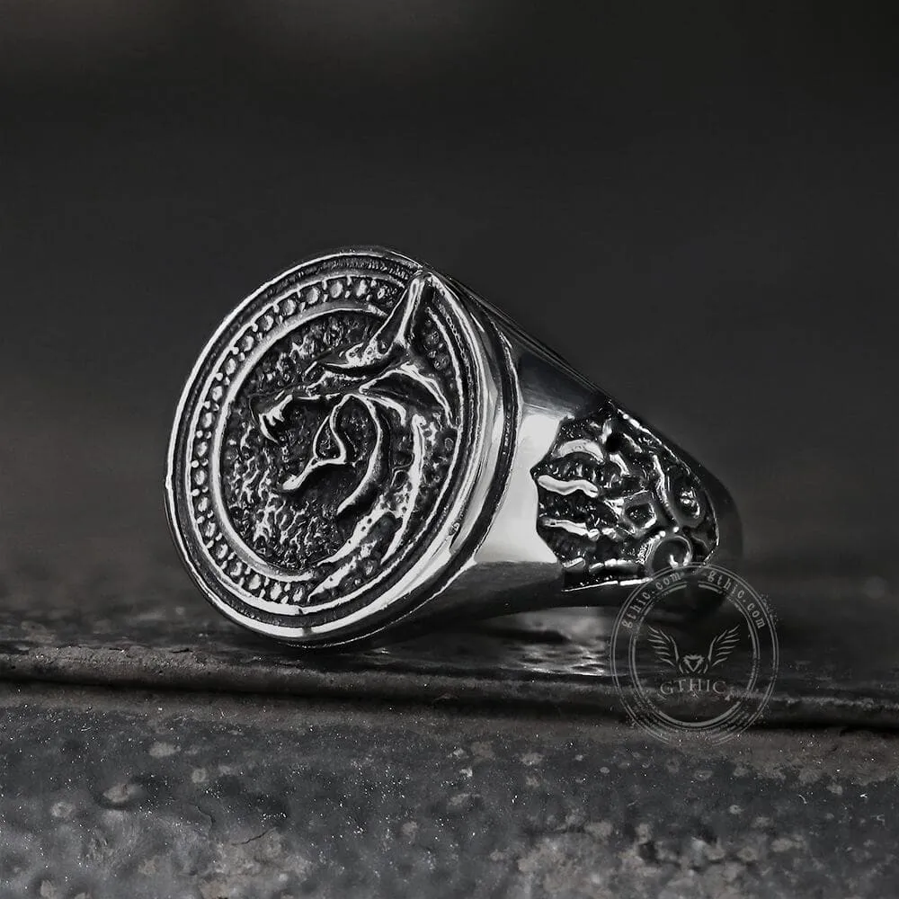Witcher Wolf Stainless Steel Viking Ring sold by GTHIC product image thumbnail 5