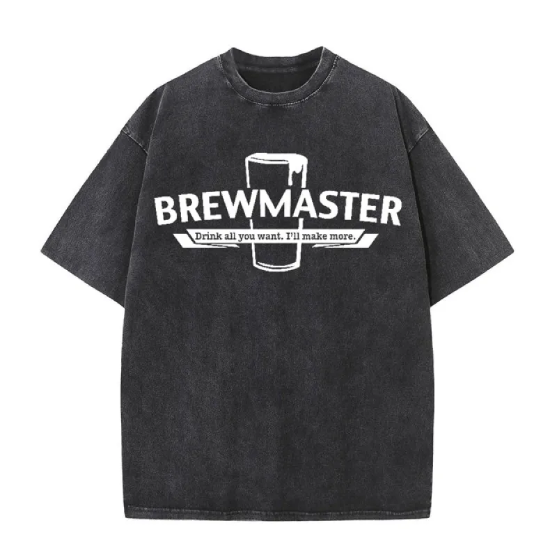 Vintage Washed Brewmaster Beer Short Sleeve T-shirt sold by GTHIC