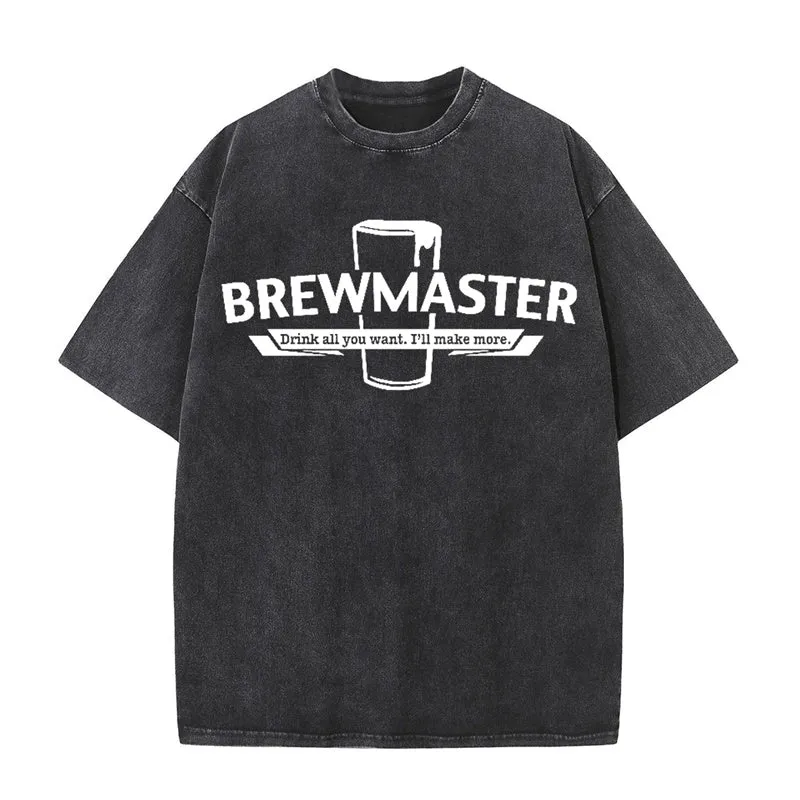 Vintage Washed Brewmaster Beer Short Sleeve T-shirt sold by GTHIC