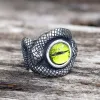 Snake Eye Stainless Steel Gemstone Ring sold by GTHIC