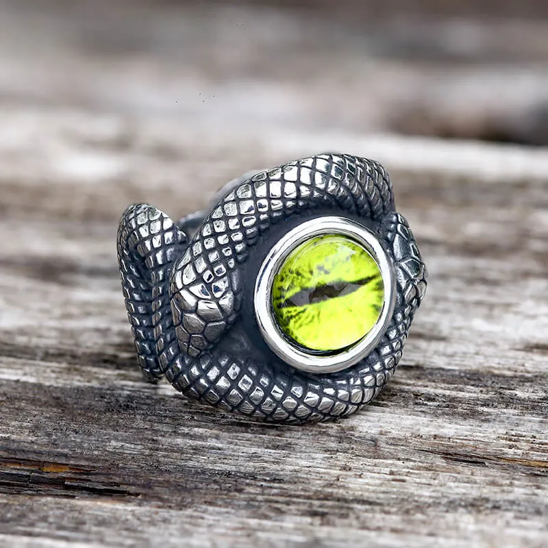 Snake Eye Stainless Steel Gemstone Ring sold by GTHIC product image thumbnail 5