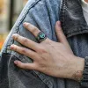 Snake Eye Stainless Steel Gemstone Ring sold by GTHIC